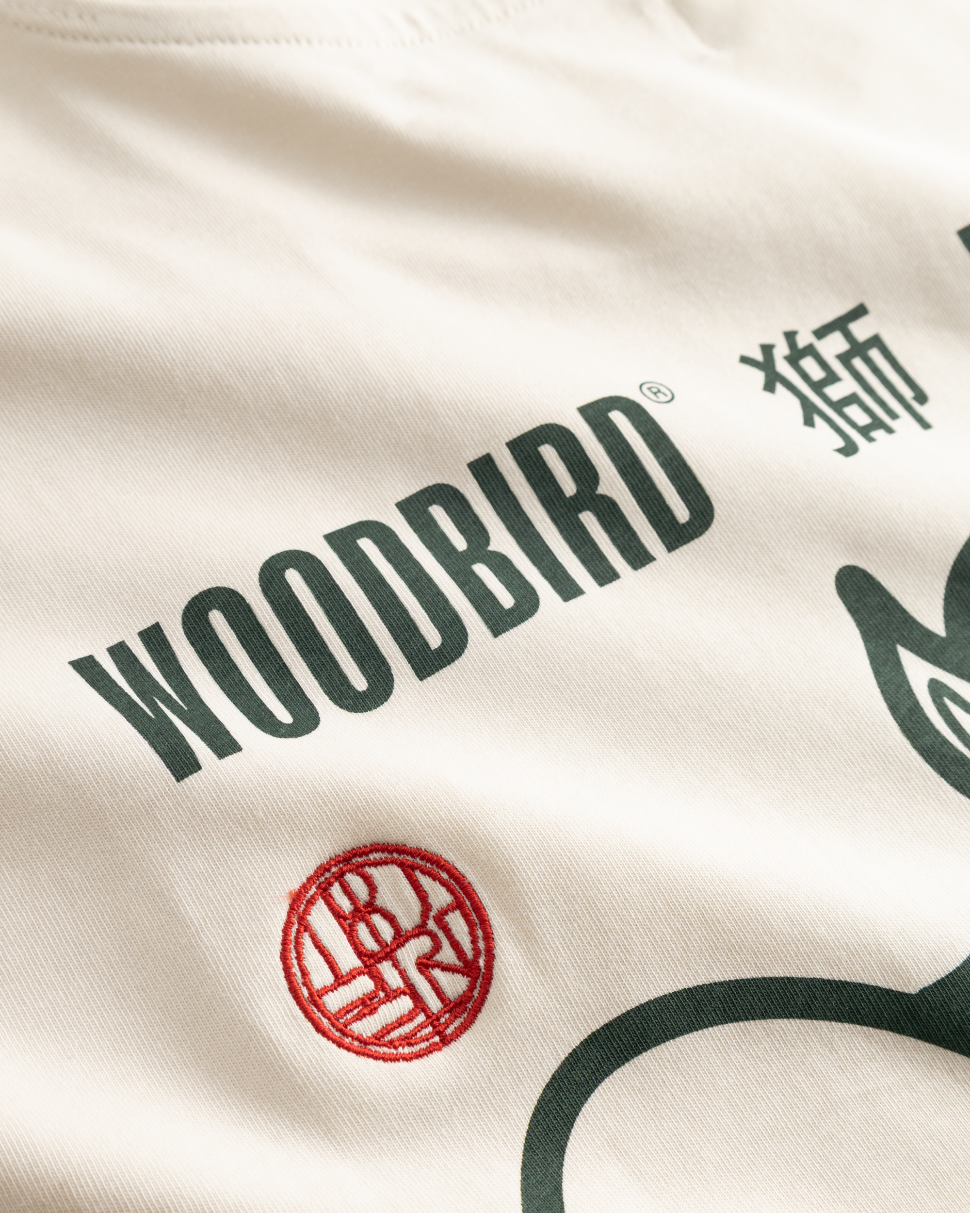 Woodbird WBBeam Lion Tee T-Shirts Off White