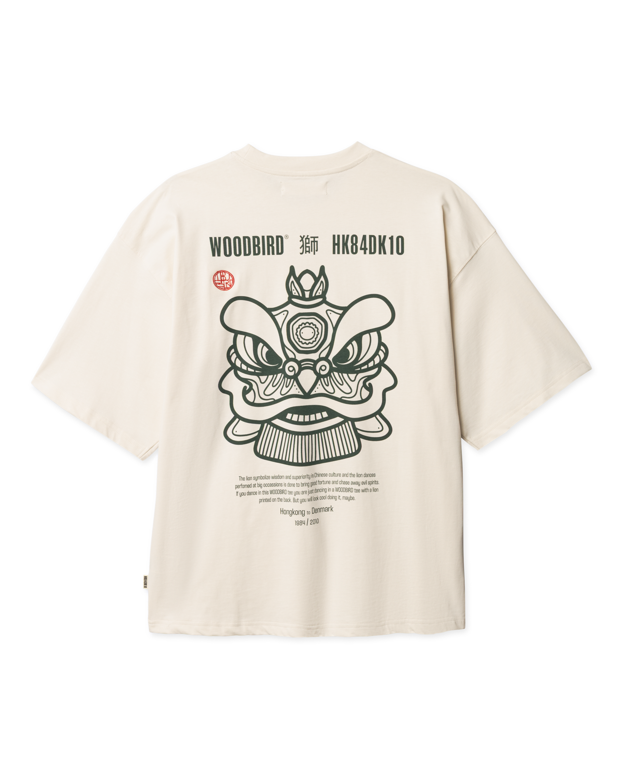 Woodbird WBBeam Lion Tee T-Shirts Off White