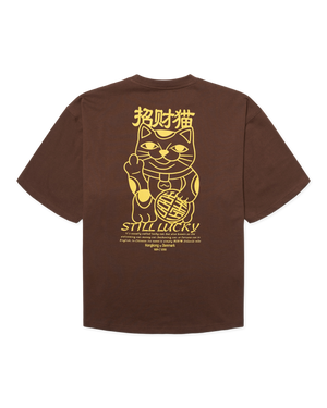 Woodbird WBBeam Lucky Tee T-Shirts Dark Brown