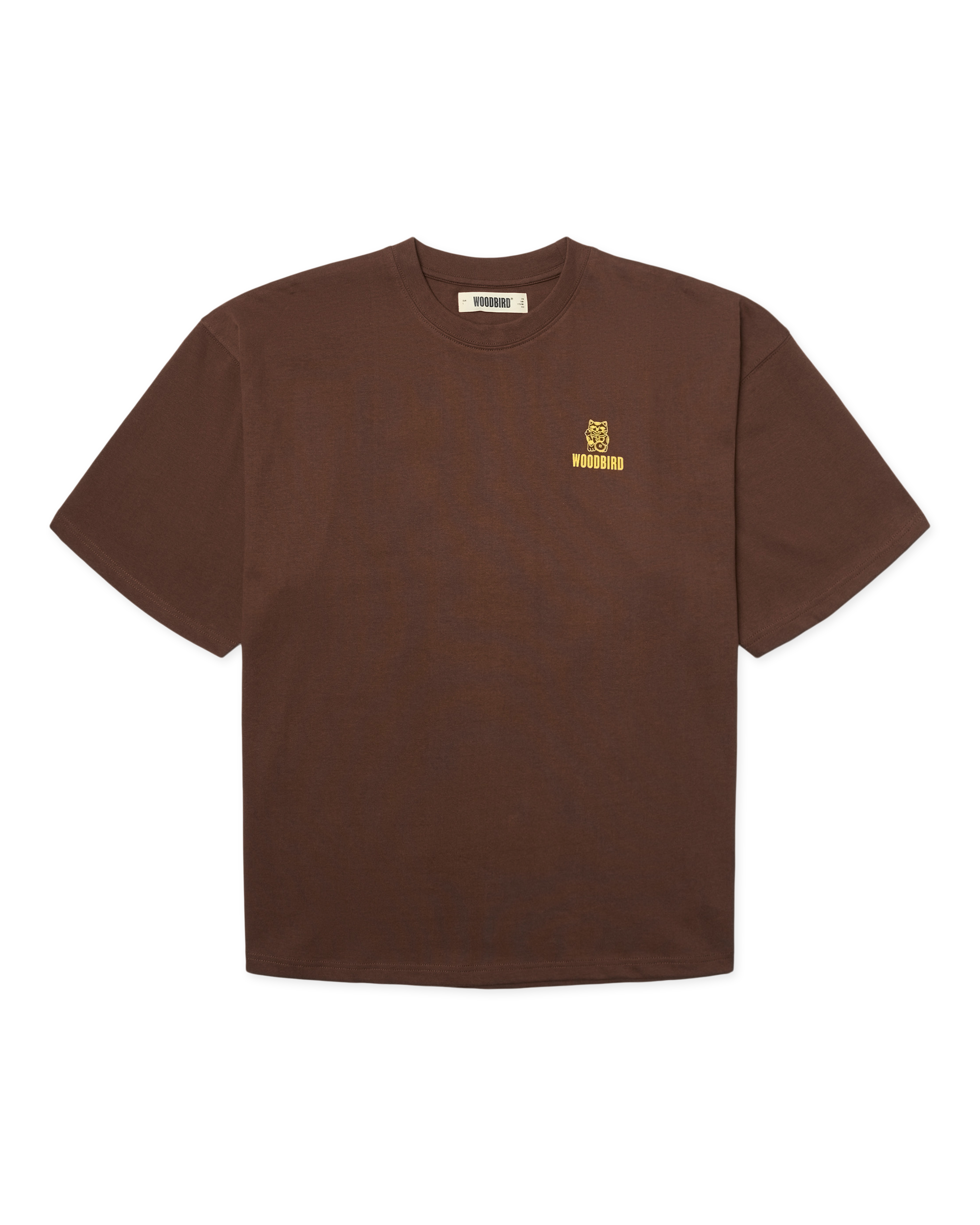 Woodbird WBBeam Lucky Tee T-Shirts Dark Brown