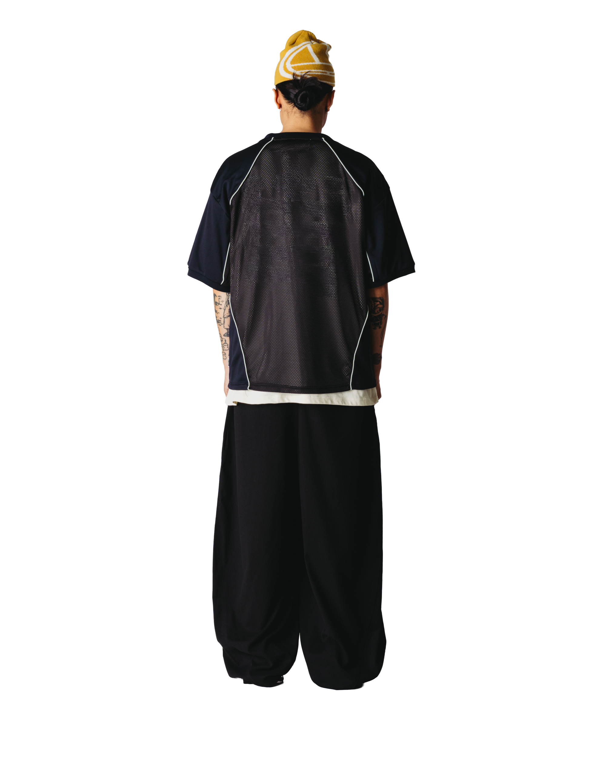 Woodbird WBBeam Mesh Cut Tee T-Shirts Black