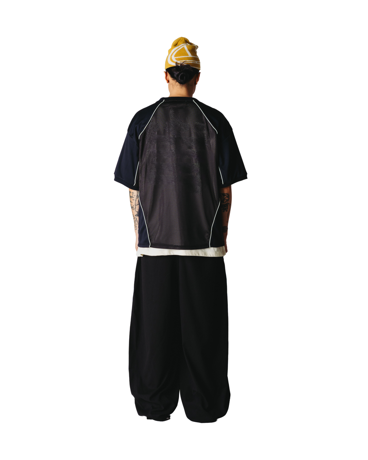 Woodbird WBBeam Mesh Cut Tee T-Shirts Black
