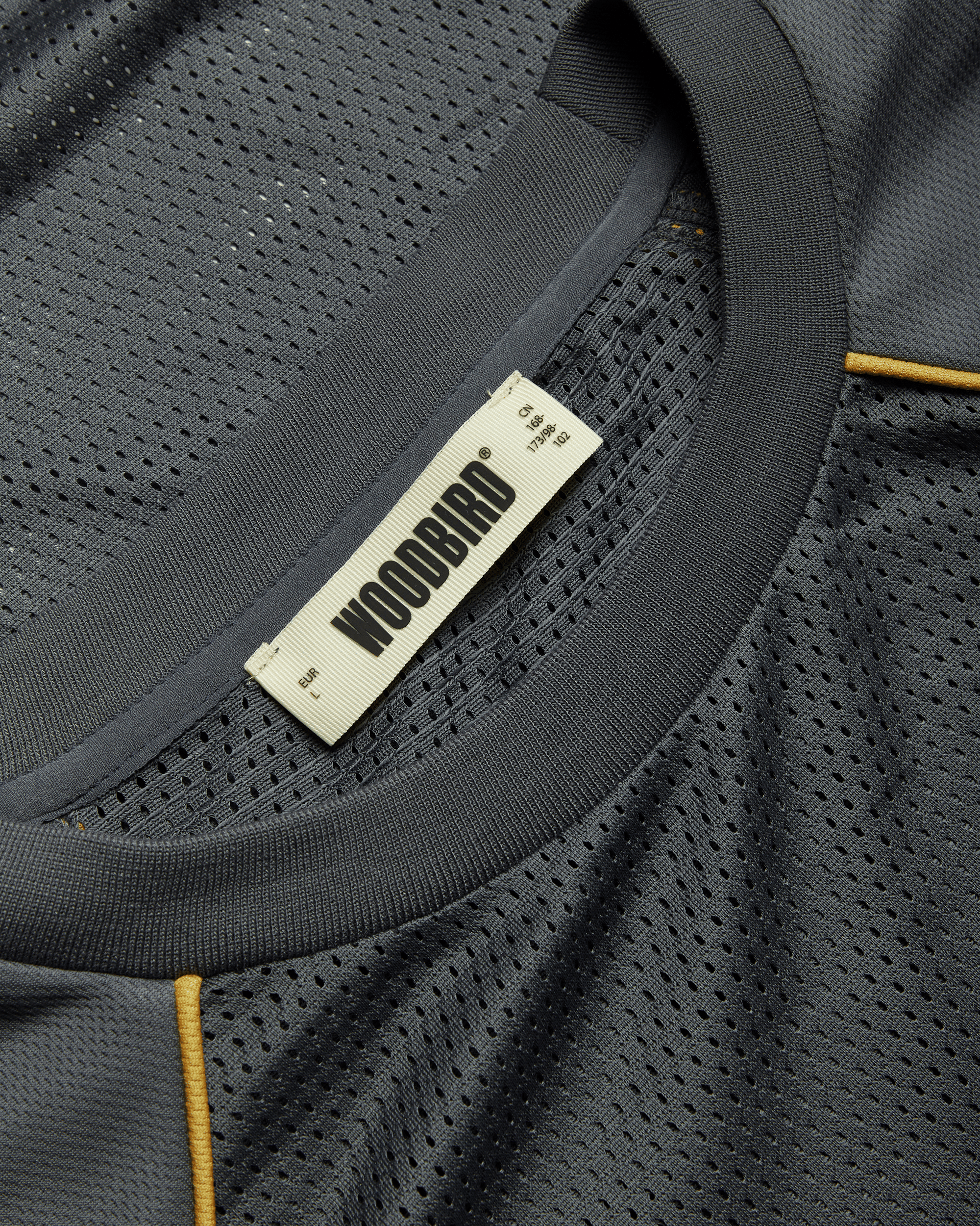 Woodbird WBBeam Mesh Cut Tee T-Shirts Slate Blue