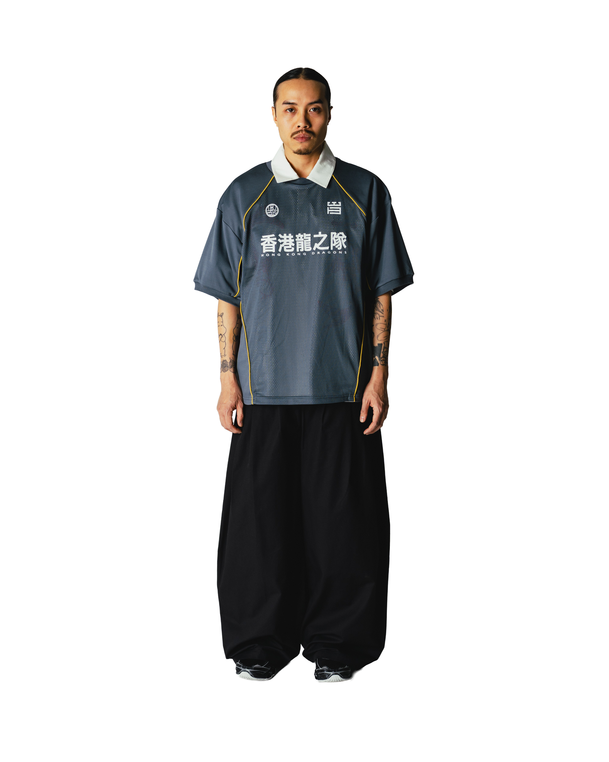 Woodbird WBBeam Mesh Cut Tee T-Shirts Slate Blue