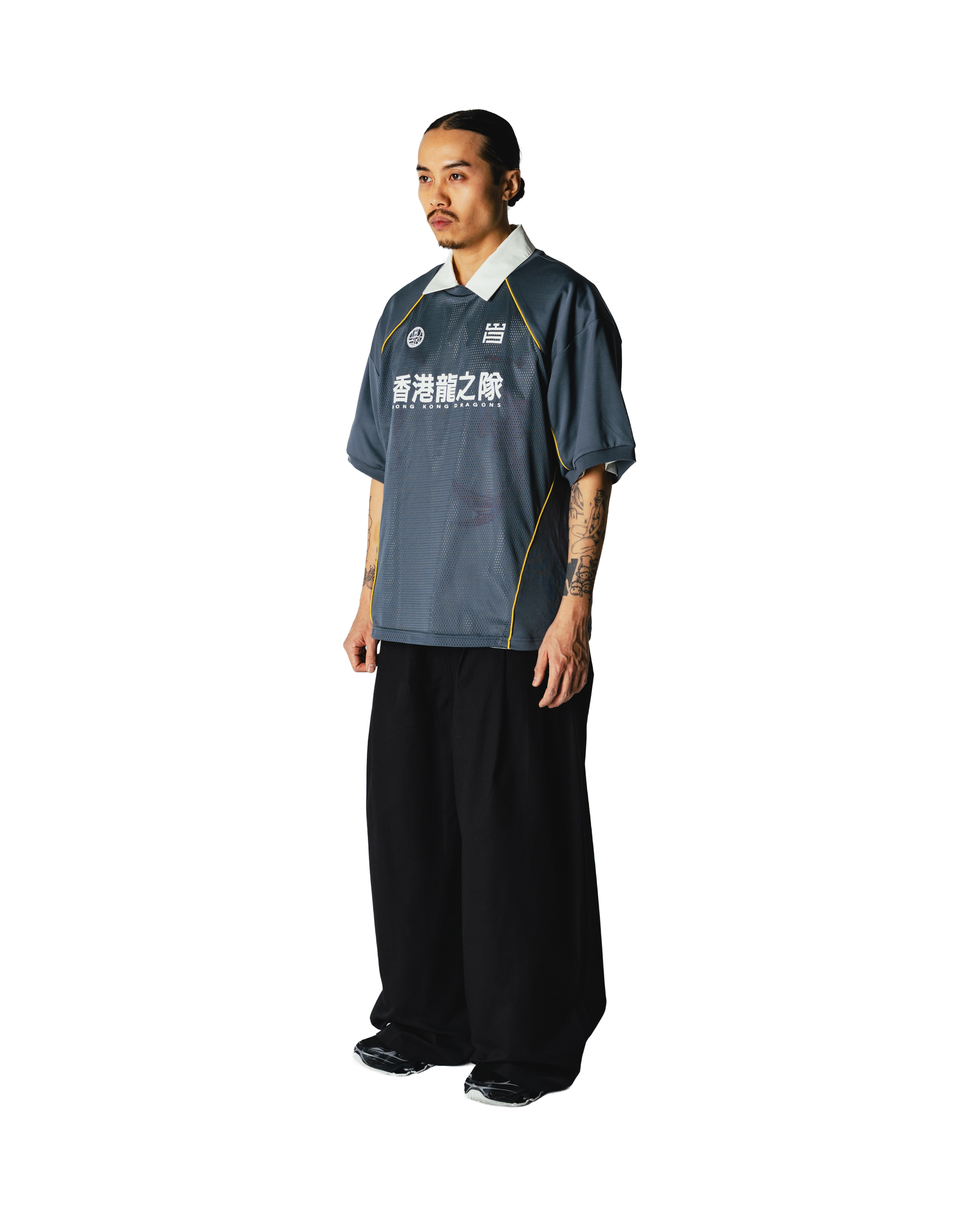 Woodbird WBBeam Mesh Cut Tee T-Shirts Slate Blue