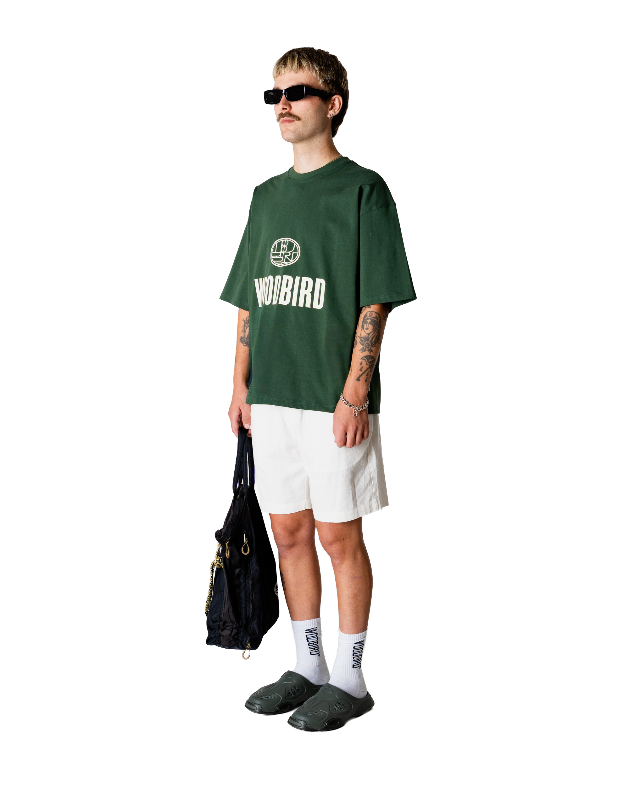 Woodbird WBBeam Nine Tee T-Shirts Pine Green