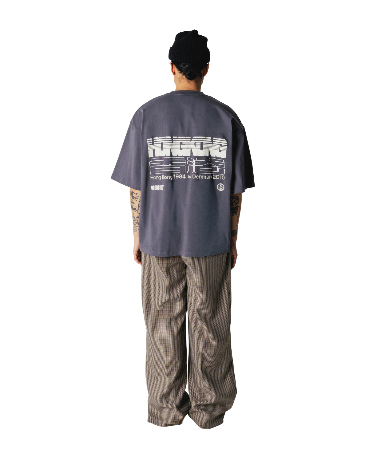 Woodbird WBBeam Retro Tee T-Shirts Slate Blue
