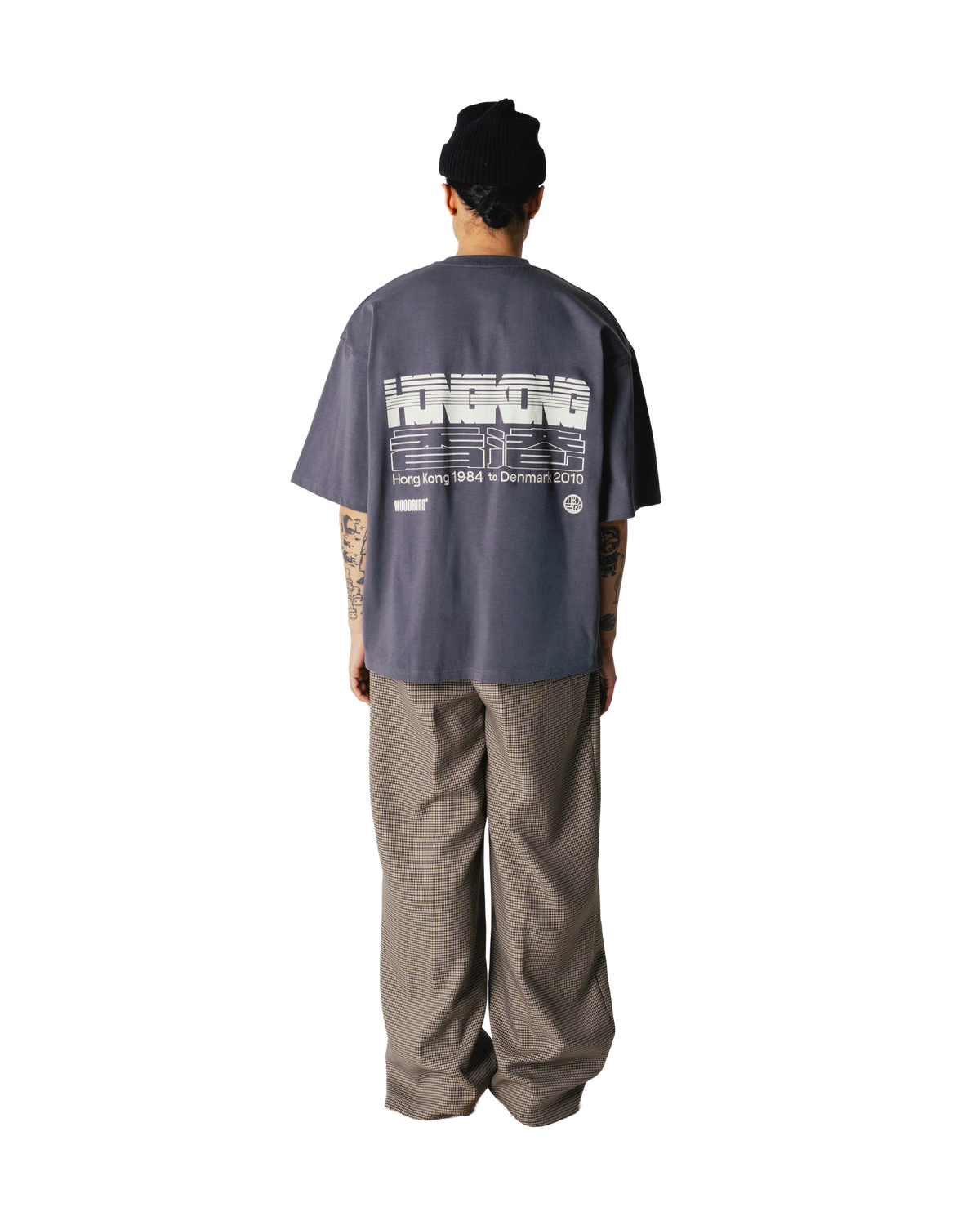 Woodbird WBBeam Retro Tee T-Shirts Slate Blue