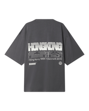 Woodbird WBBeam Retro Tee T-Shirts Slate Blue