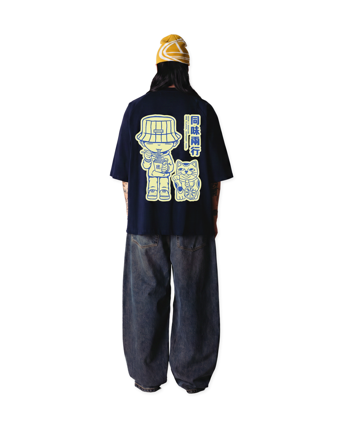 Woodbird WBBeam Sesam tee T-Shirts Black