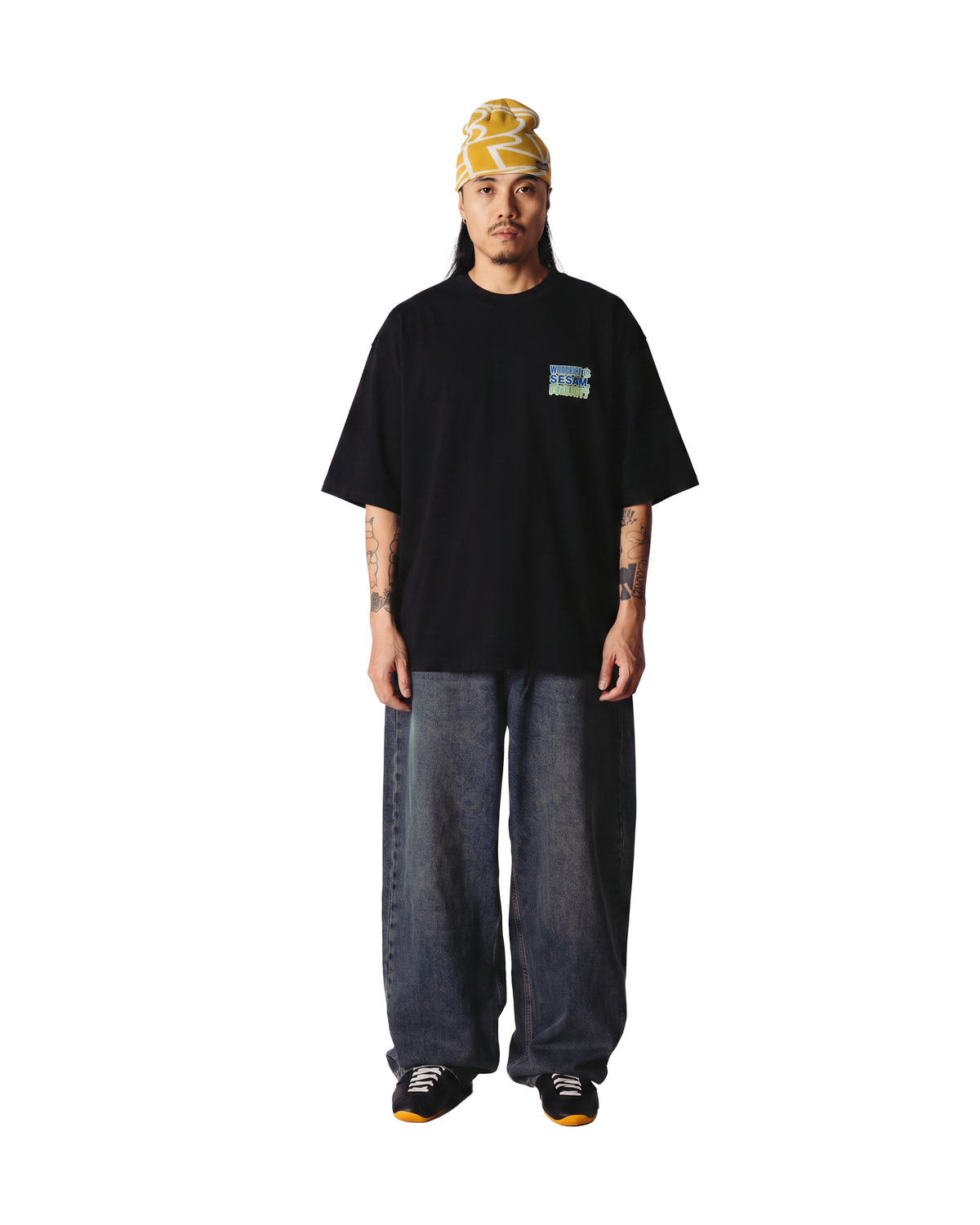 Woodbird WBBeam Sesam tee T-Shirts Black