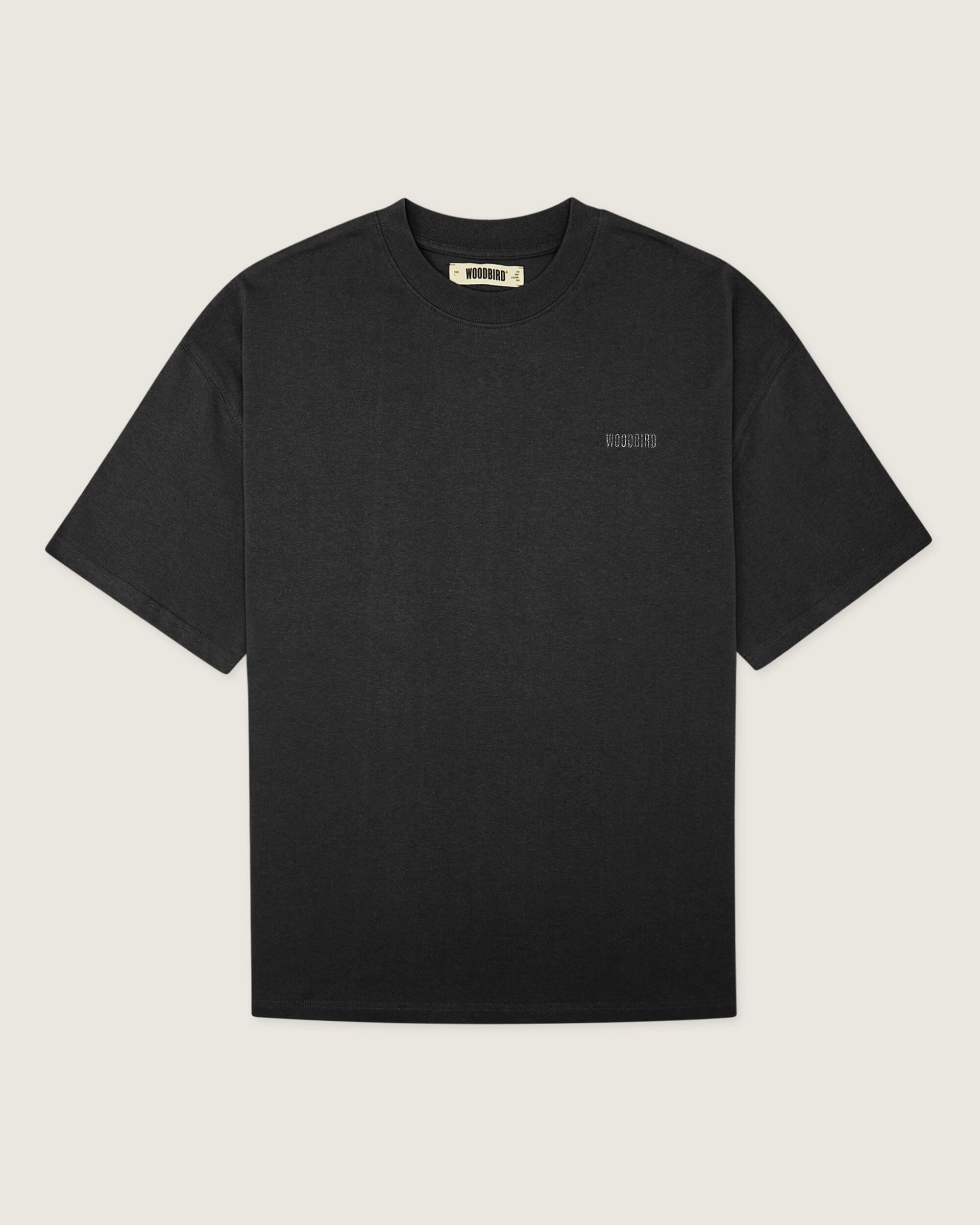 Woodbird WBBeam Solid Home Tee T-Shirts Black