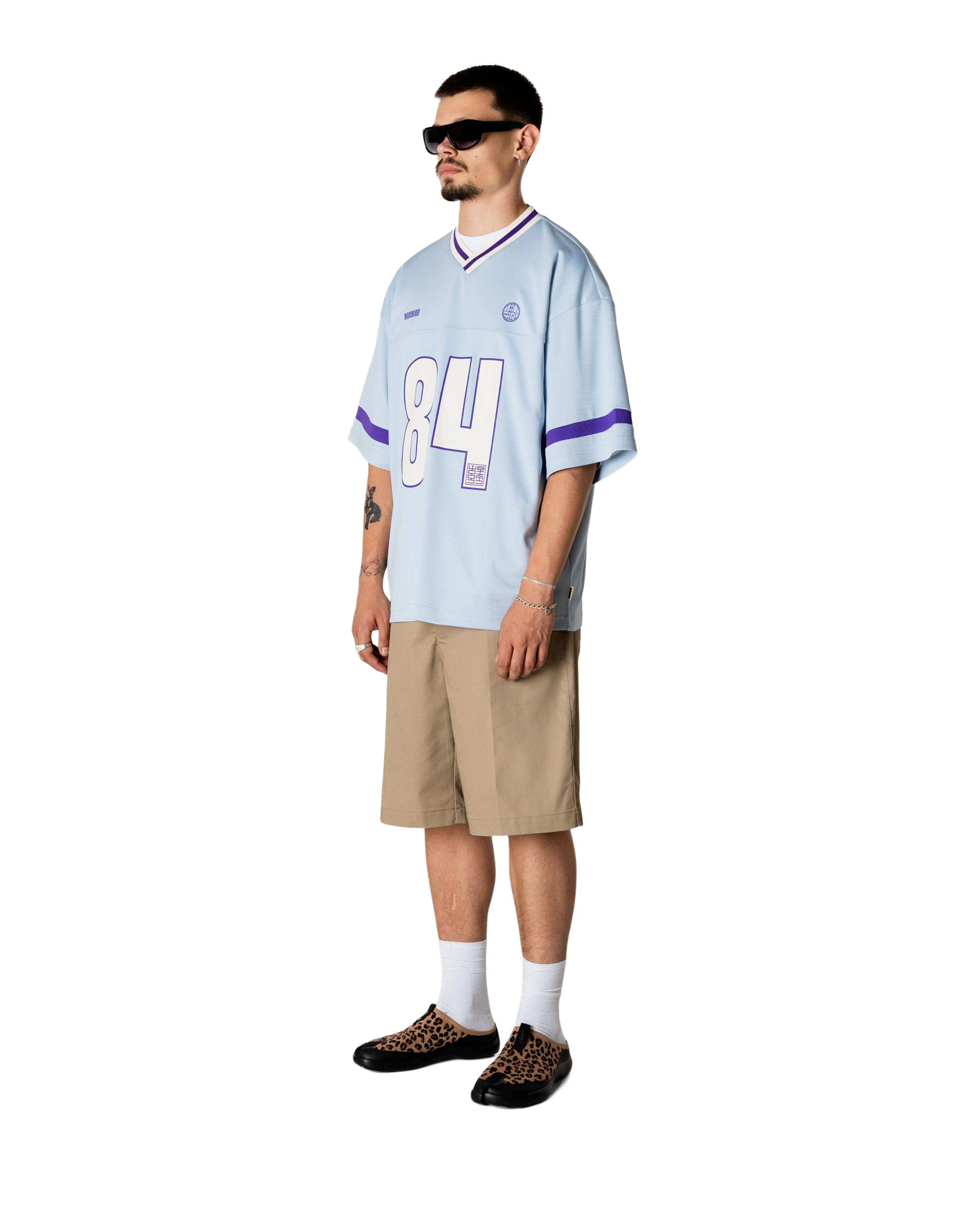 Woodbird WBBeam Sports Tee T-Shirts Dusty Blue