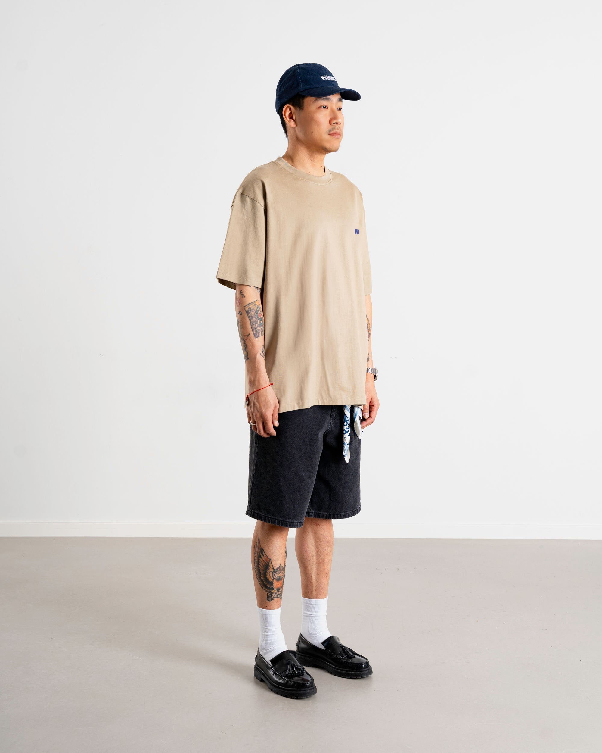 Woodbird WBBeam Street Tee T-Shirts Taupe Brown