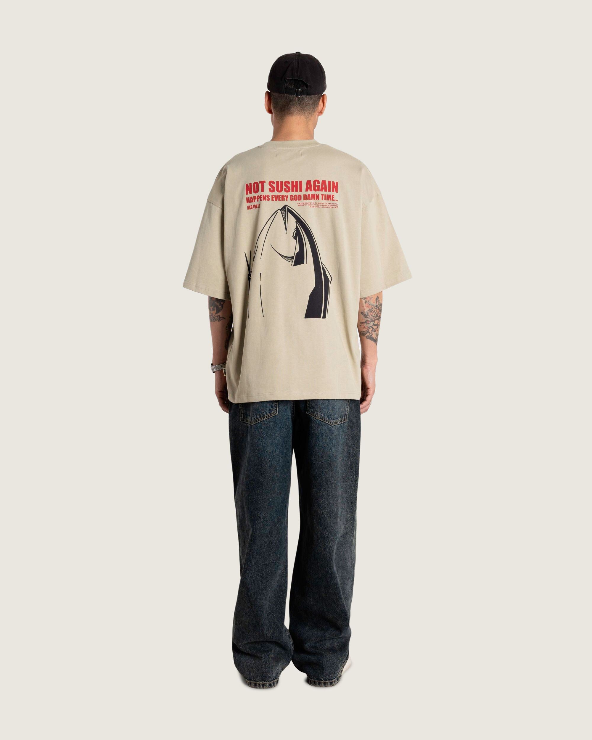 Woodbird WBBeam Sushi Tee T-Shirts Stone