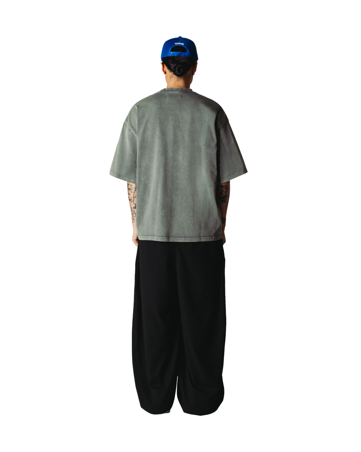 Woodbird WBBeam Tinted Tee T-Shirts Dusty Green