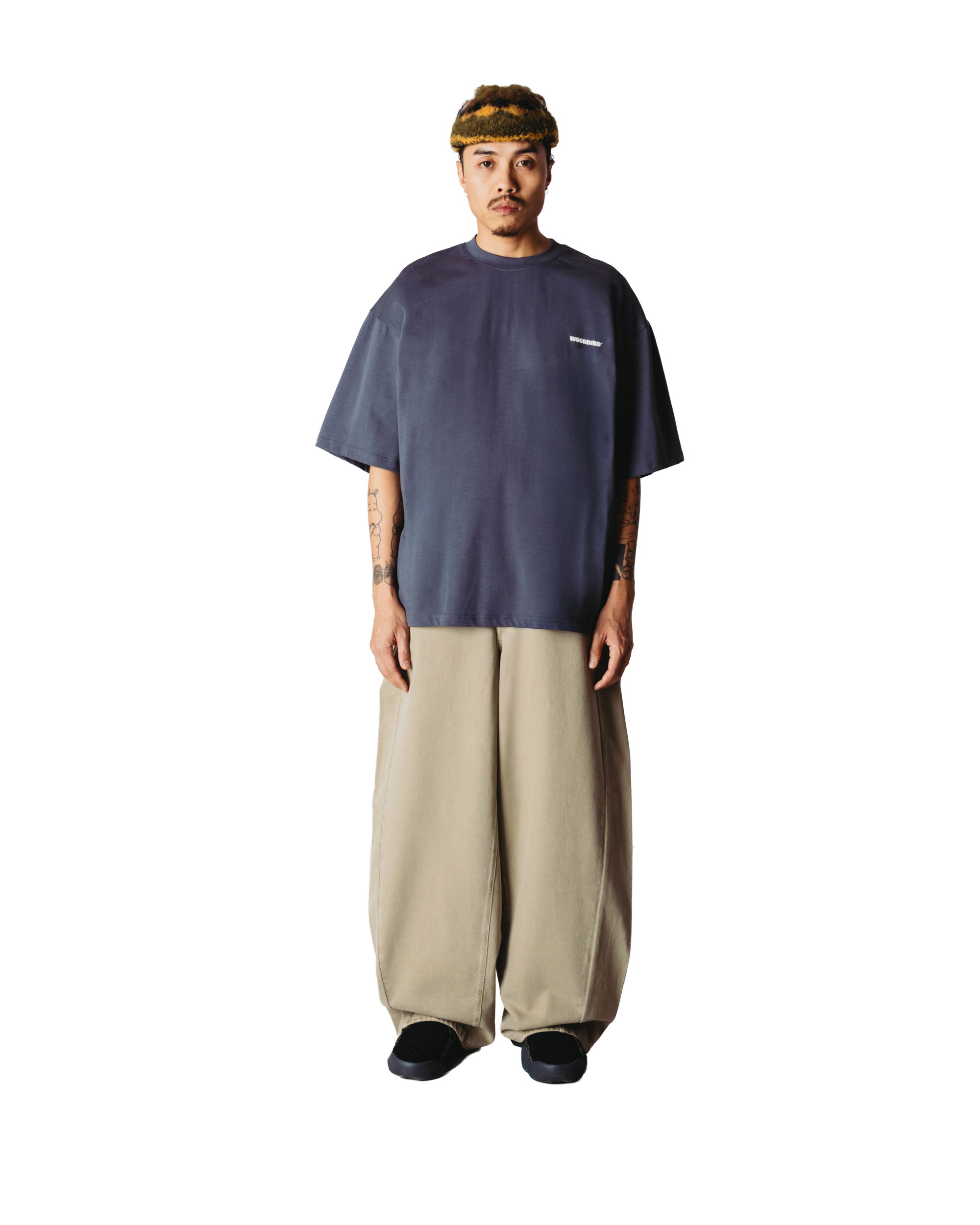 Woodbird WBBeam Tram Tee T-Shirts Slate Blue