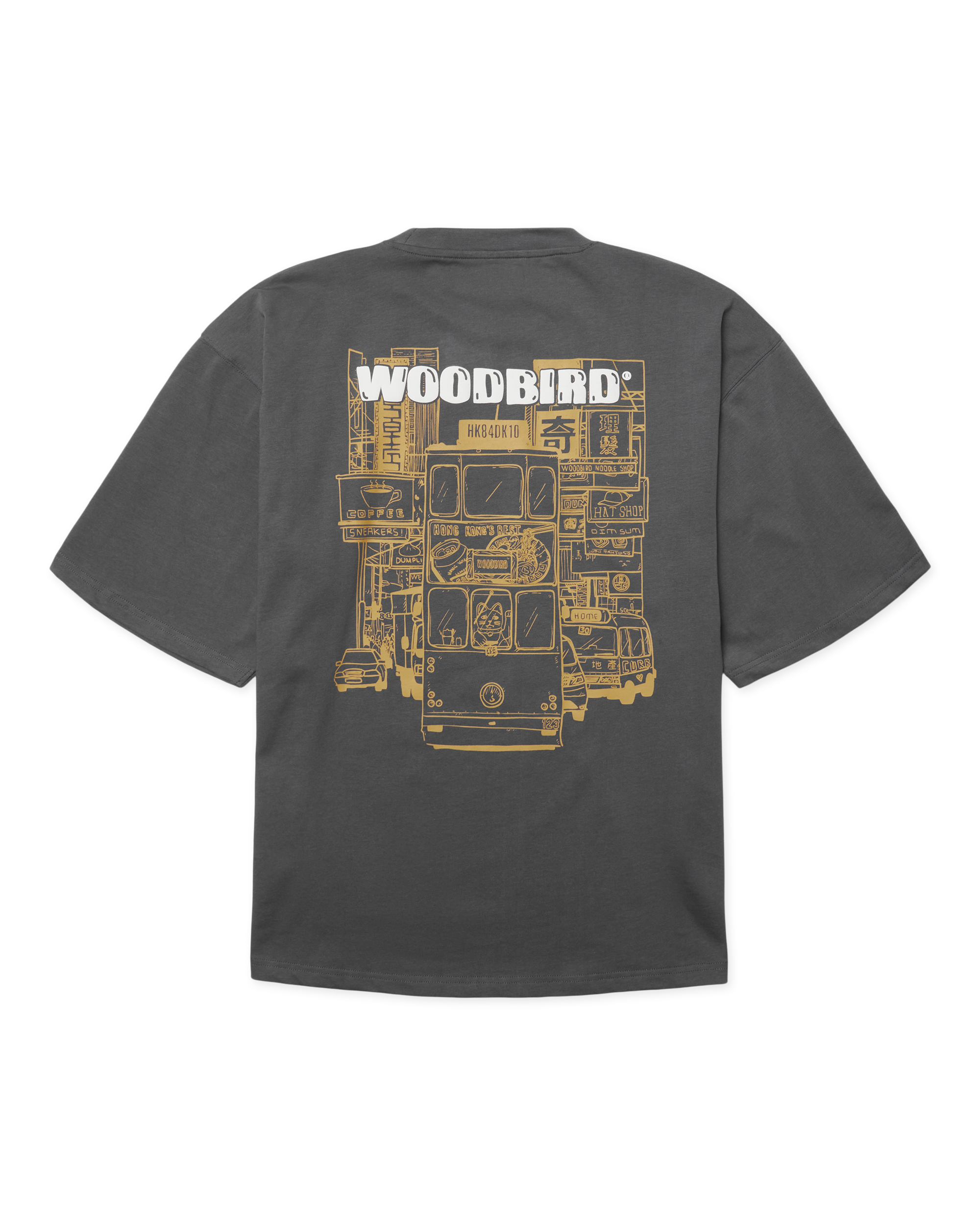 Woodbird WBBeam Tram Tee T-Shirts Slate Blue