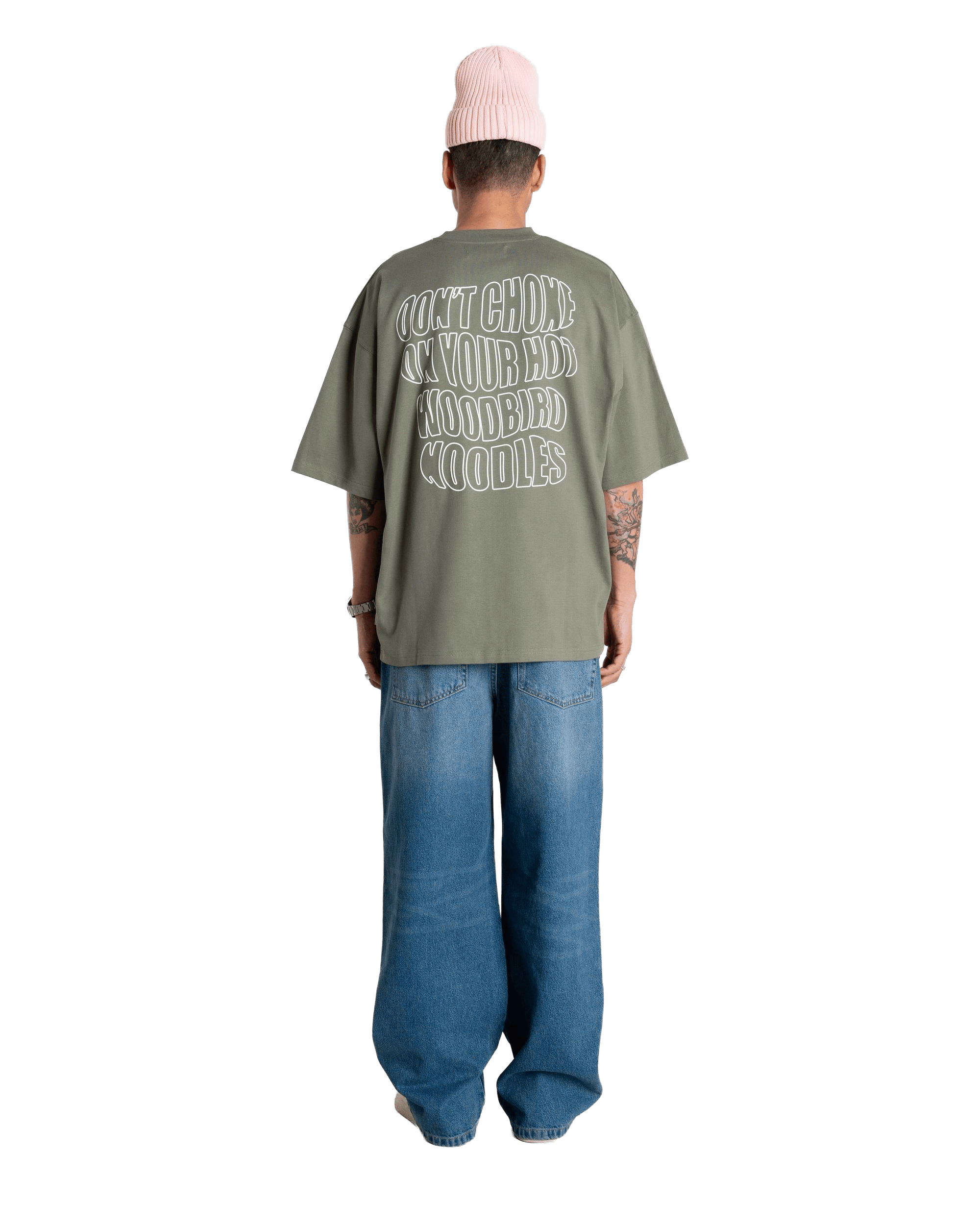 Woodbird WBBeam Wobble Tee T-Shirts Grey-Green