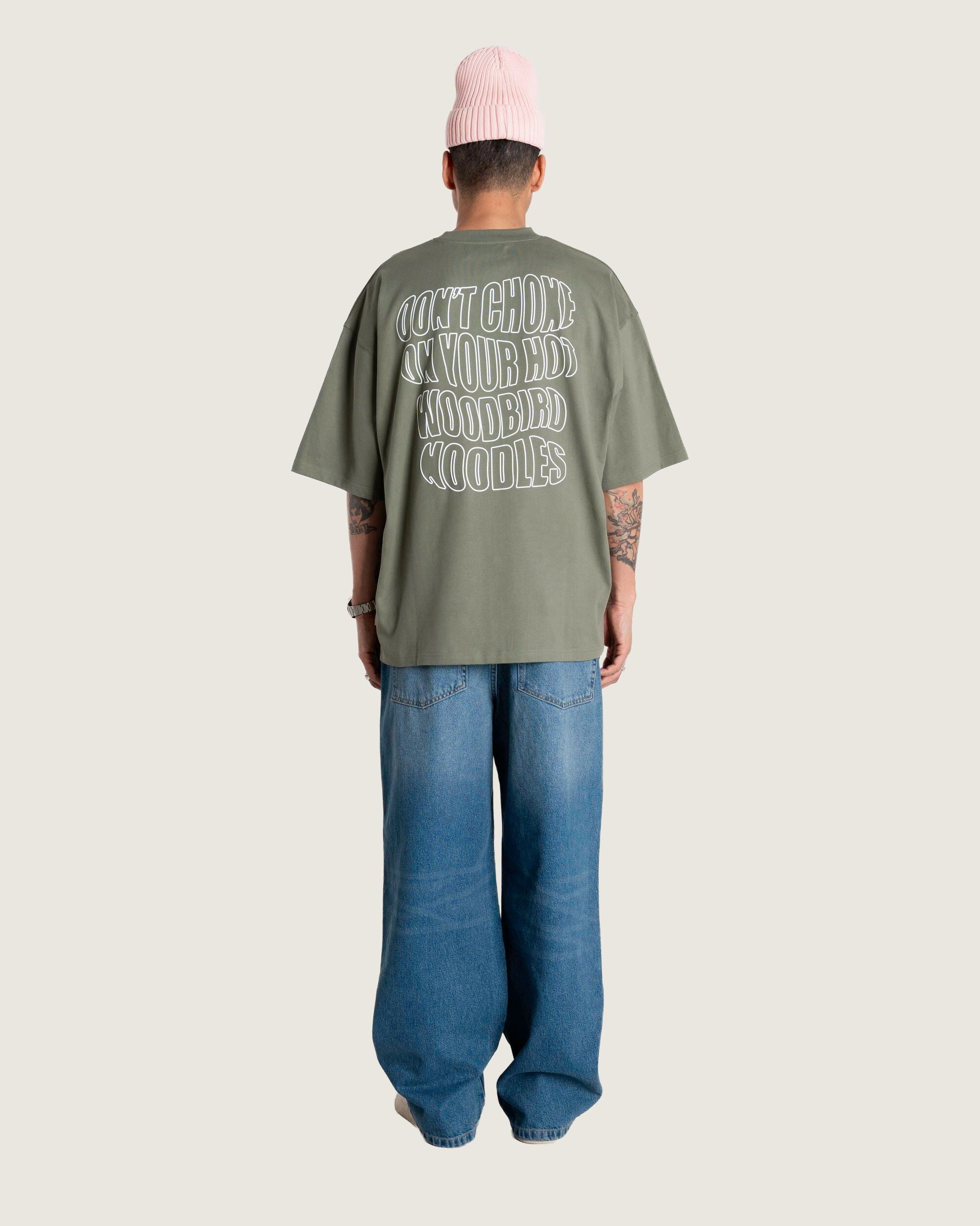 Woodbird WBBeam Wobble Tee T-Shirts Grey-Green