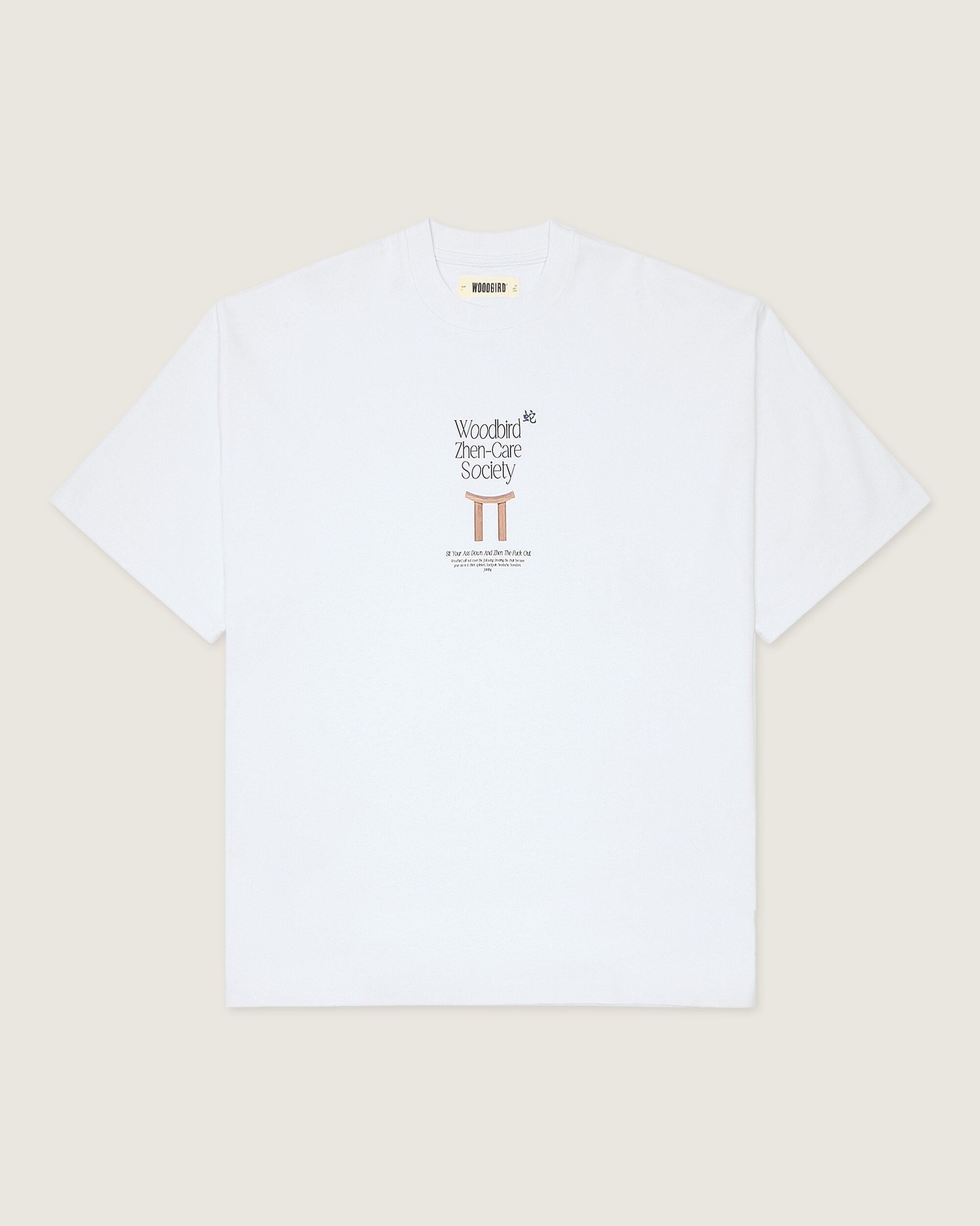 Woodbird WBBeam Zhen Tee. T-Shirts White