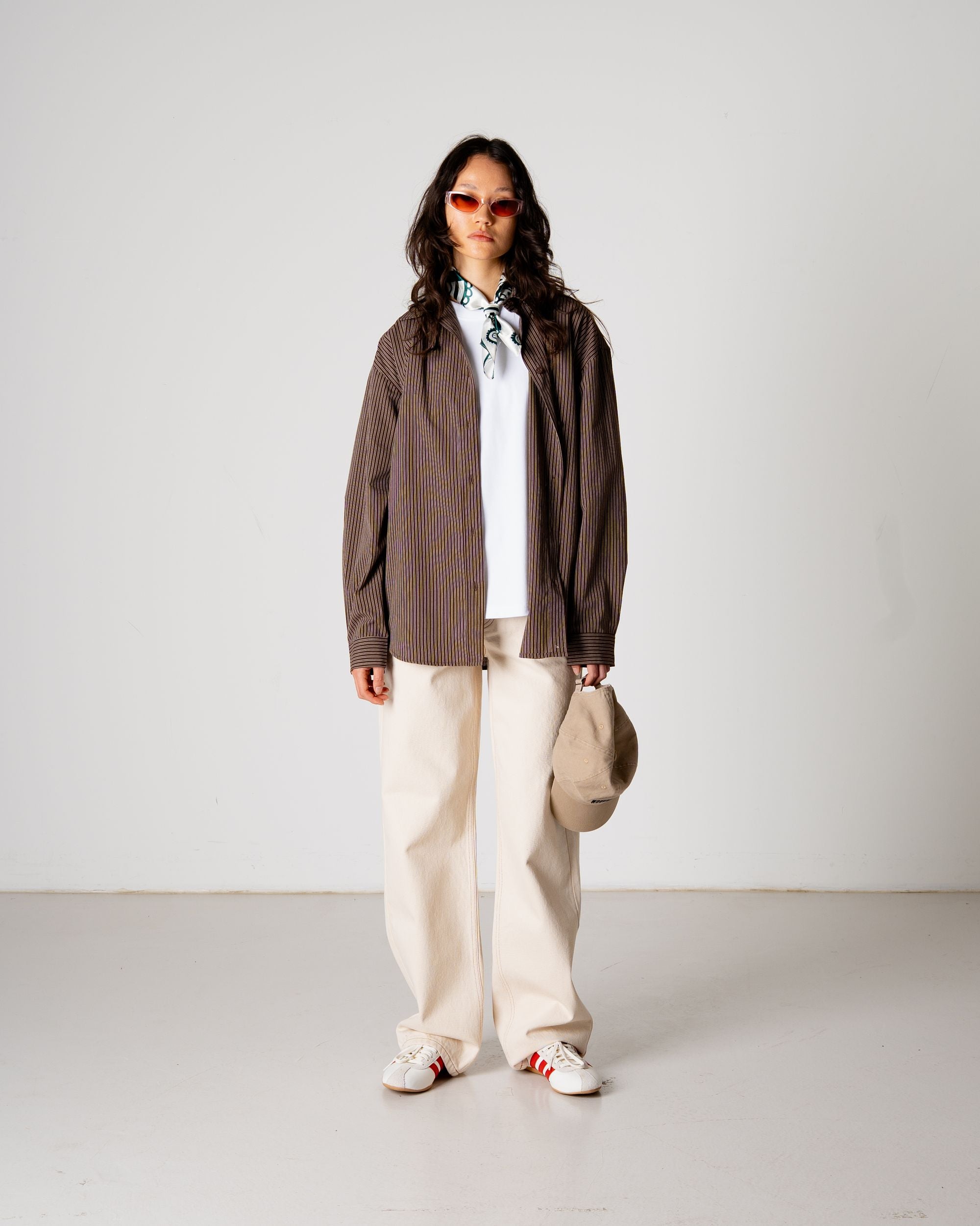 Woodbird Female WBBecca Stripe Shirt Shirts Brown