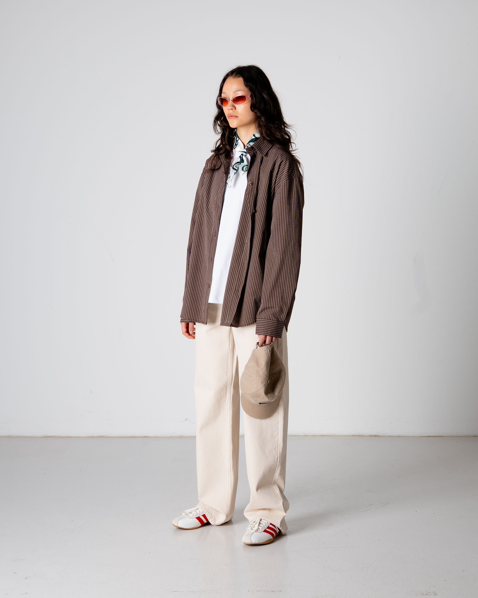 Woodbird Female WBBecca Stripe Shirt Shirts Brown