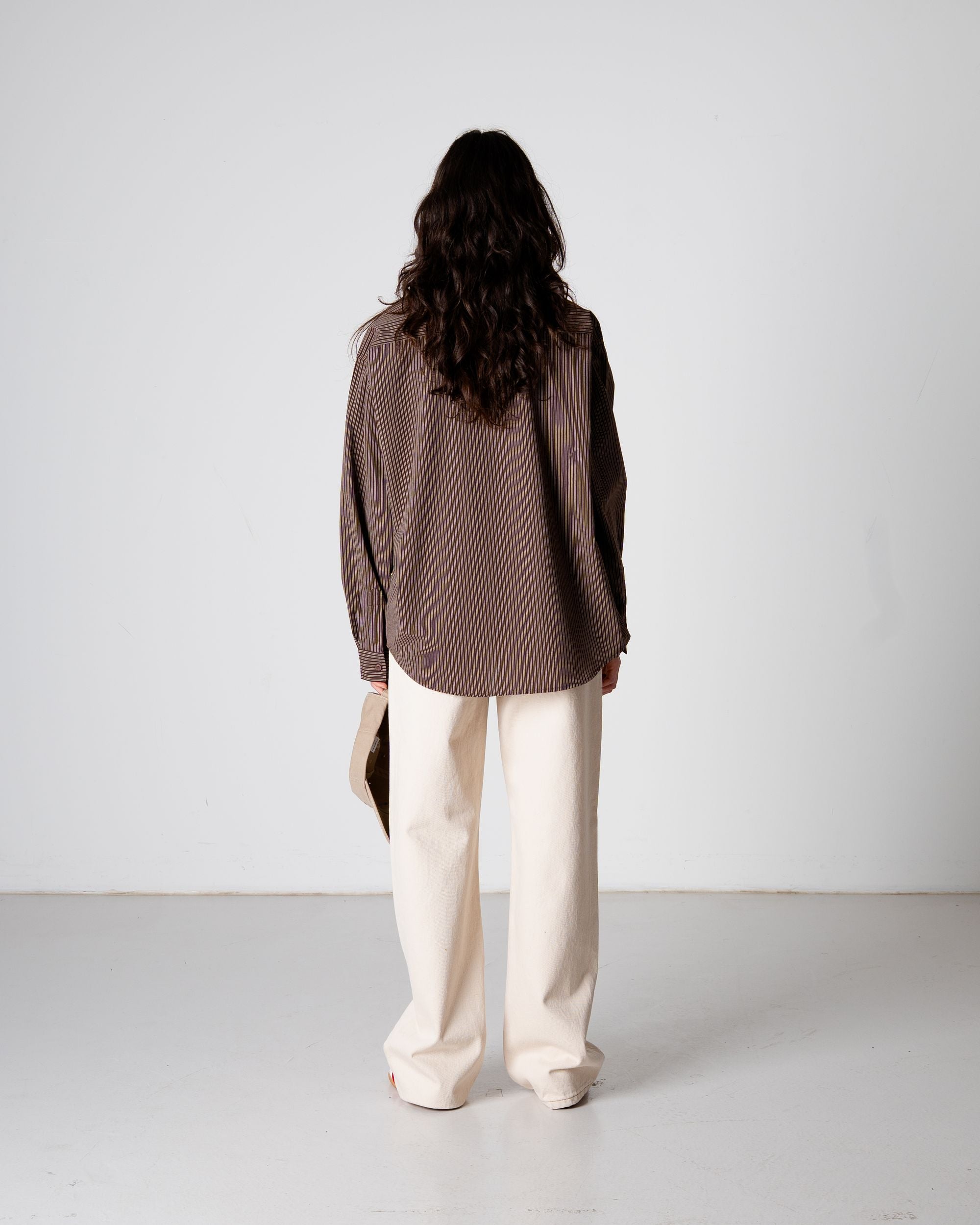 Woodbird Female WBBecca Stripe Shirt Shirts Brown