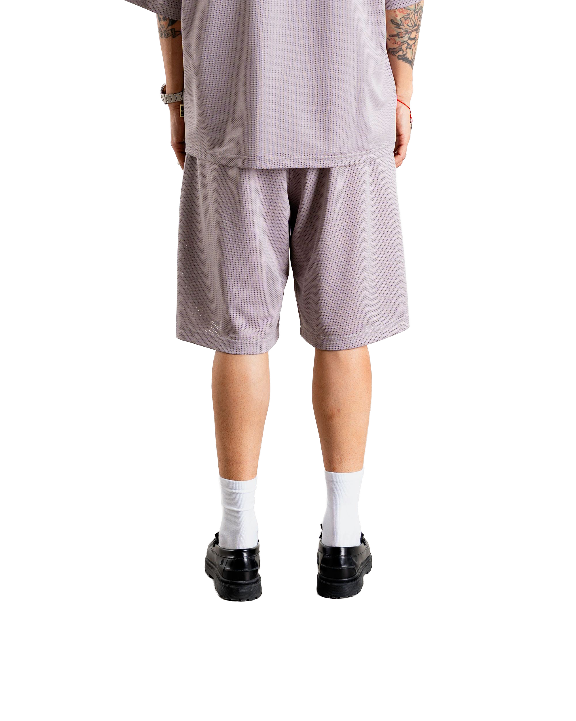 Woodbird WBBen Mesh Shorts Shorts Grey-Purple