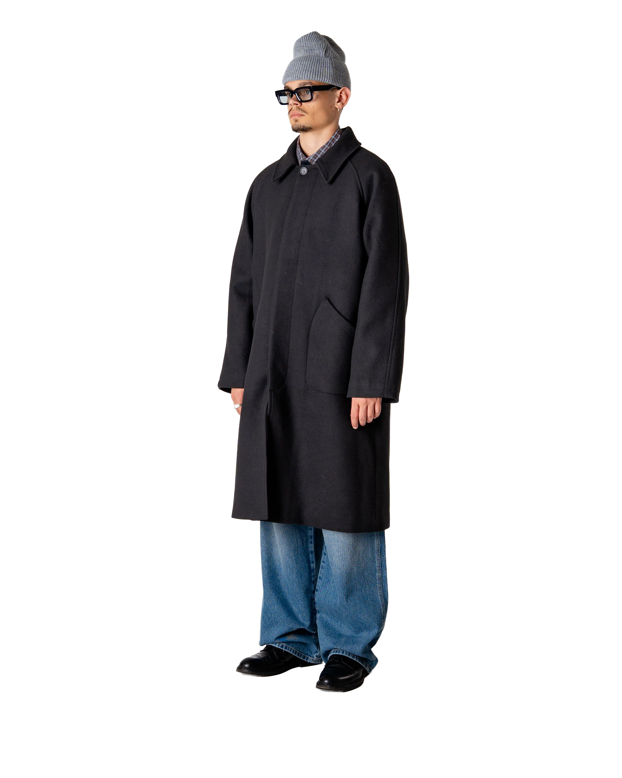 Woodbird WBBergt Wool Coat Outerwear Black