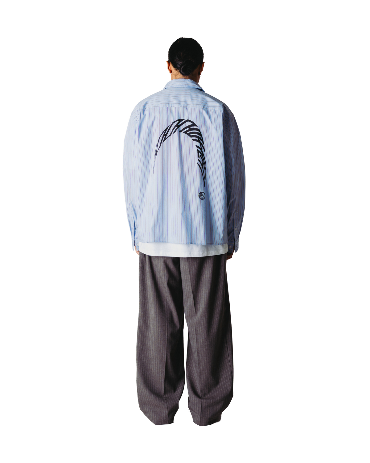 Woodbird WBBin HB Stripe Pants Pants Dark Grey