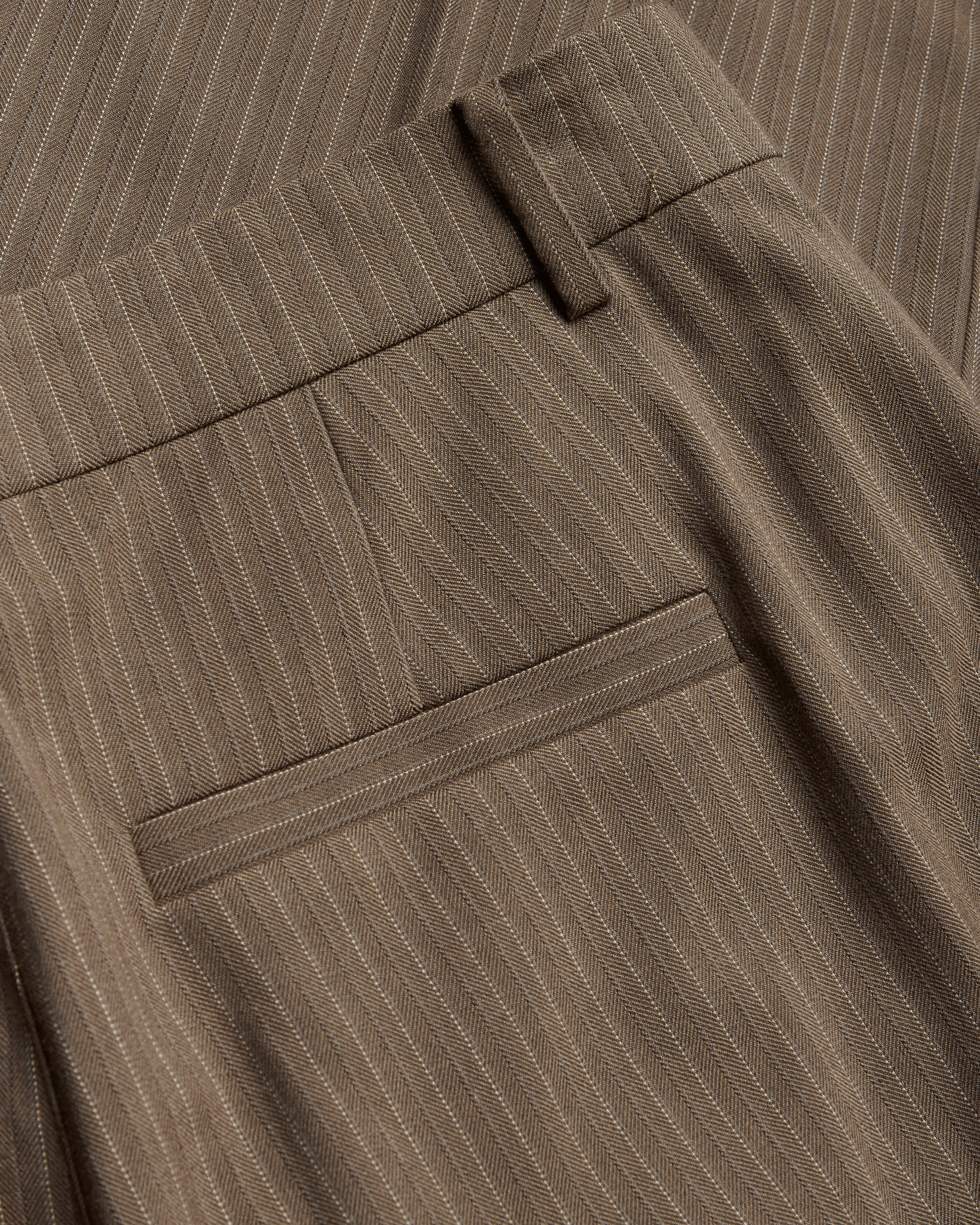 Woodbird WBBin HB Stripe Pants Pants Dark Olive