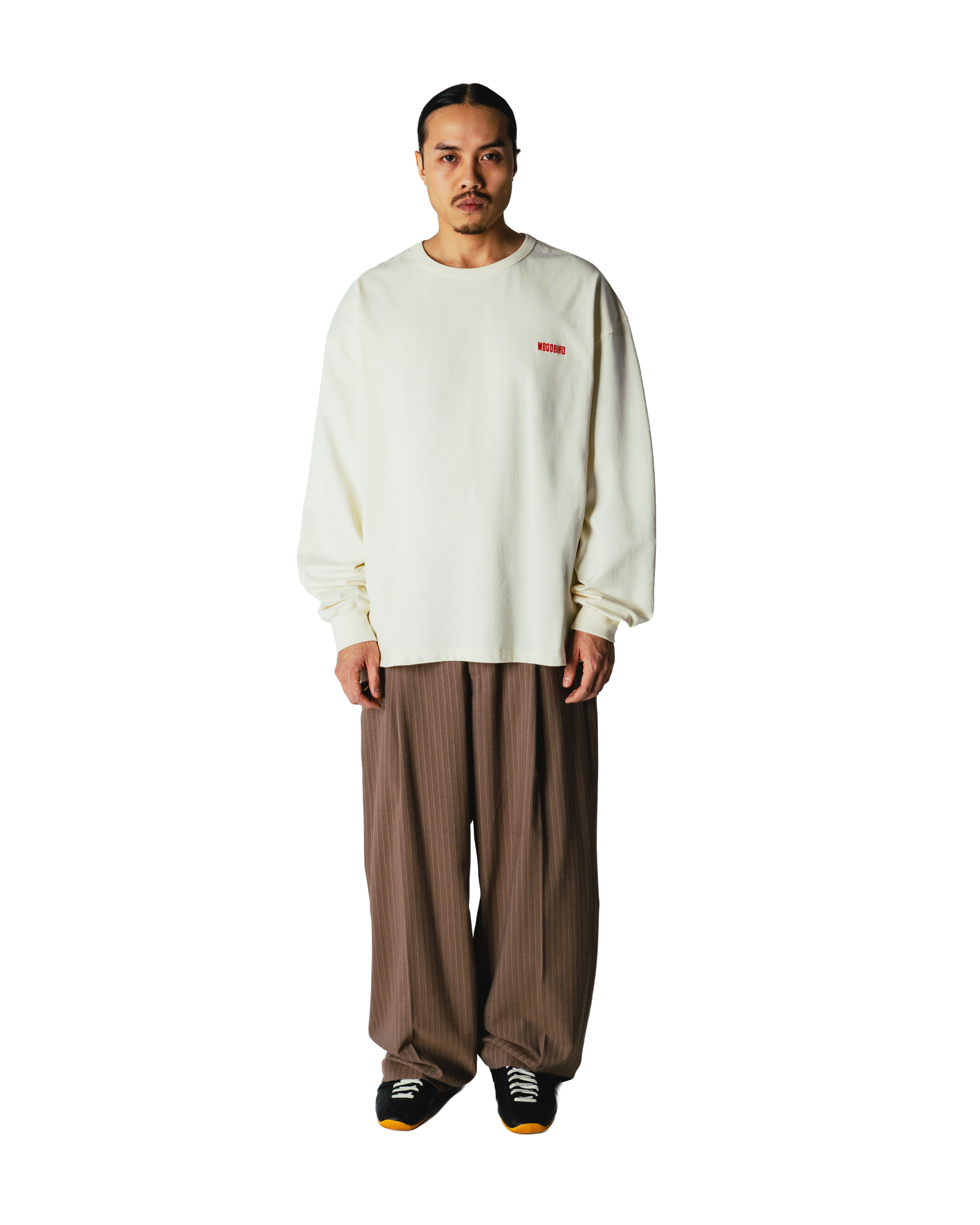 Woodbird WBBin HB Stripe Pants Pants Dark Olive