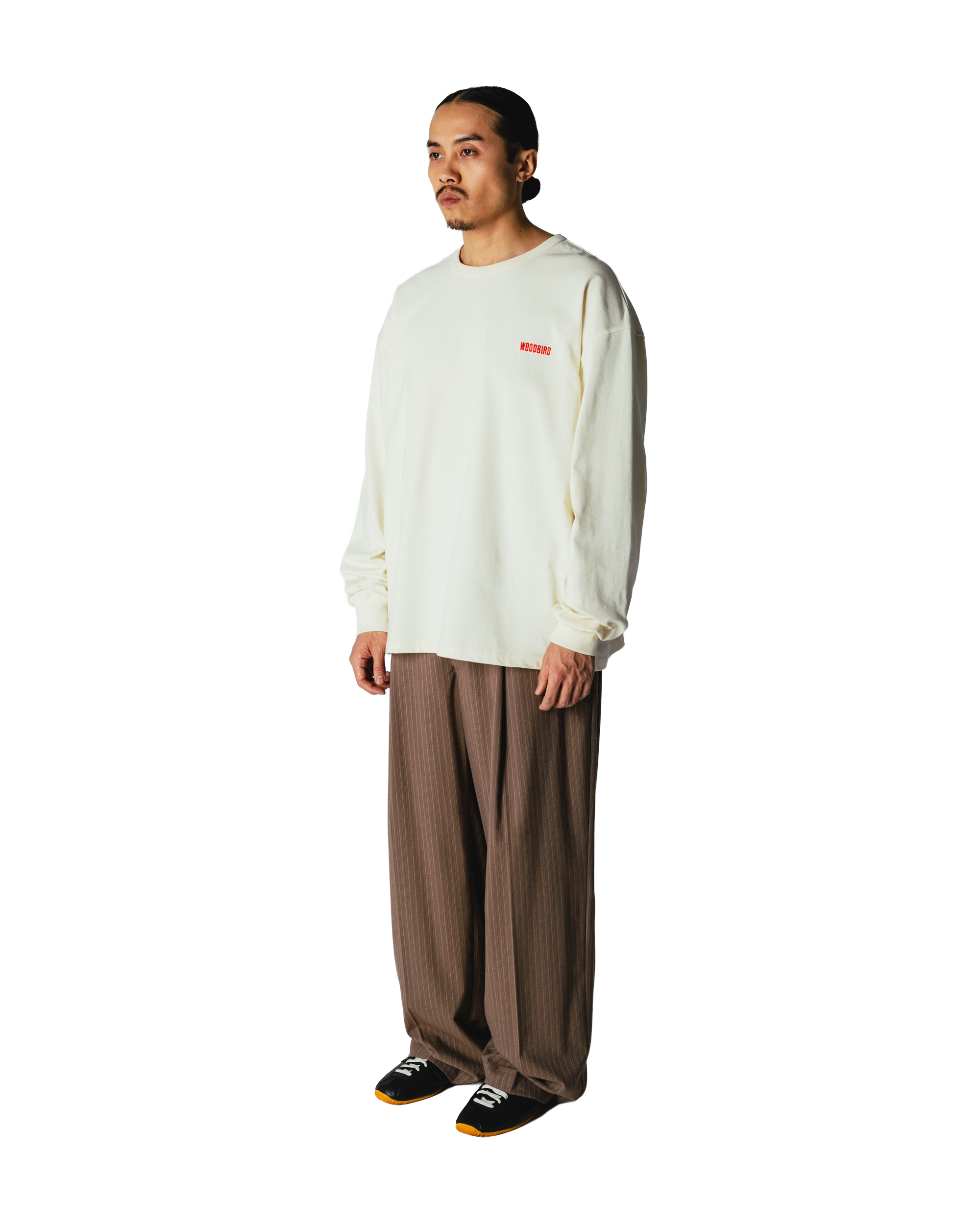 Woodbird WBBin HB Stripe Pants Pants Dark Olive