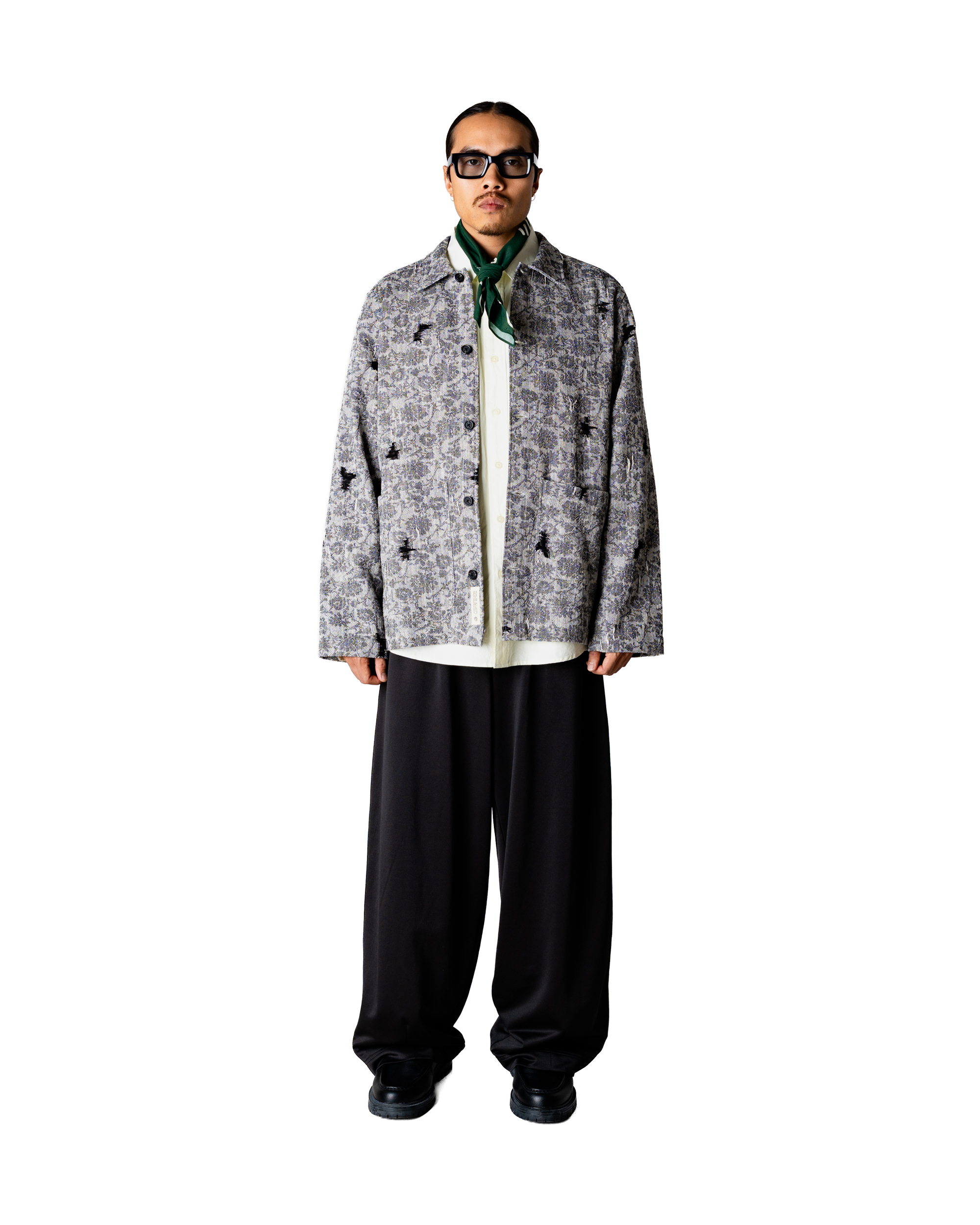 Woodbird WBBlade Rip Shirt Jackets Black-Grey