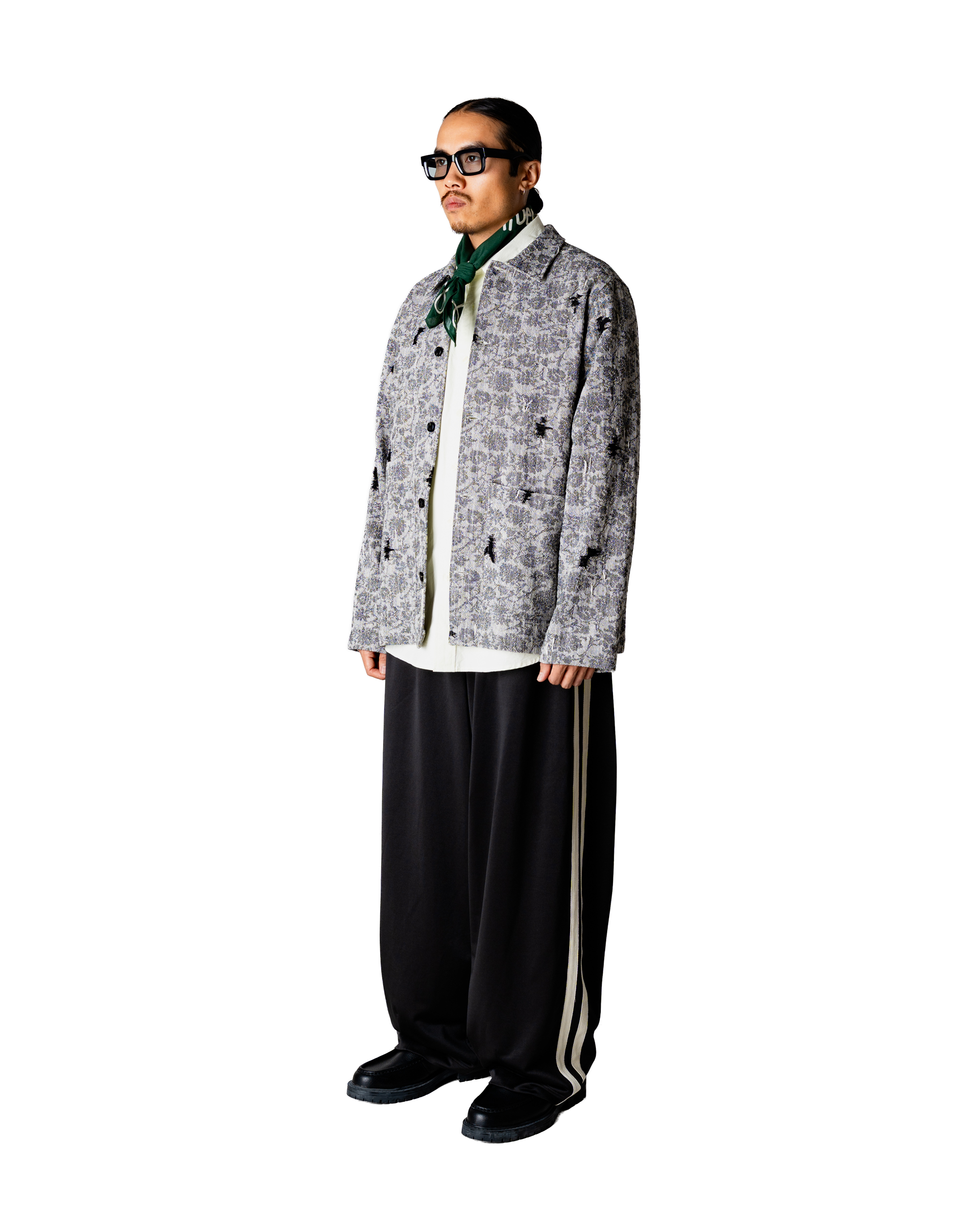 Woodbird WBBlade Rip Shirt Jackets Black-Grey