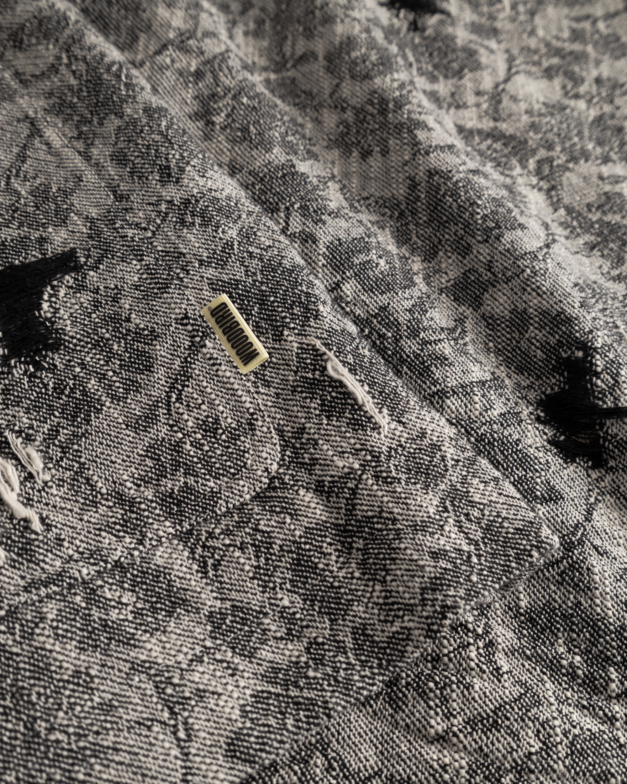 Woodbird WBBlade Rip Shirt Jackets Black-Grey