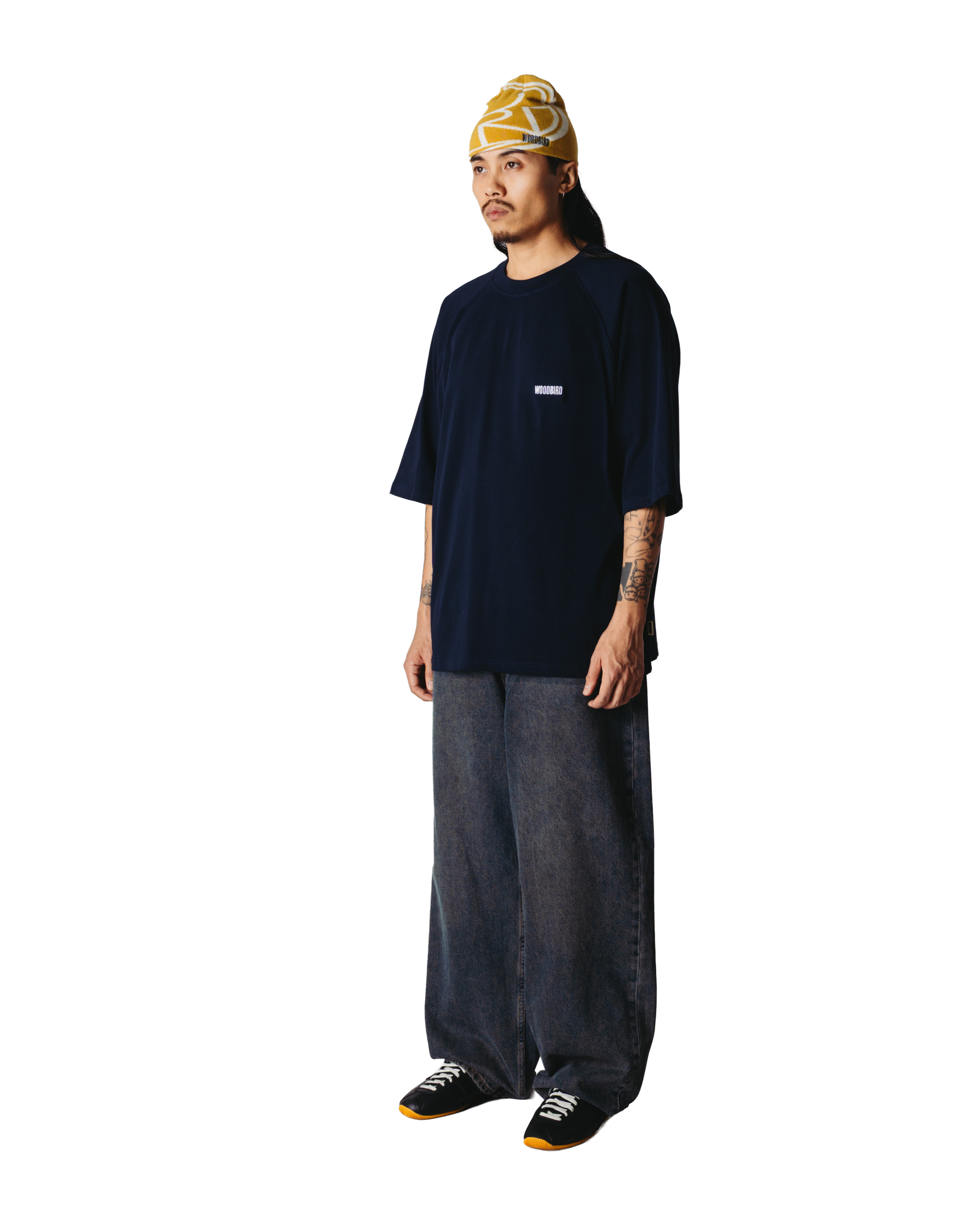 Woodbird WBBlake HK Home Tee T-Shirts Dark Navy