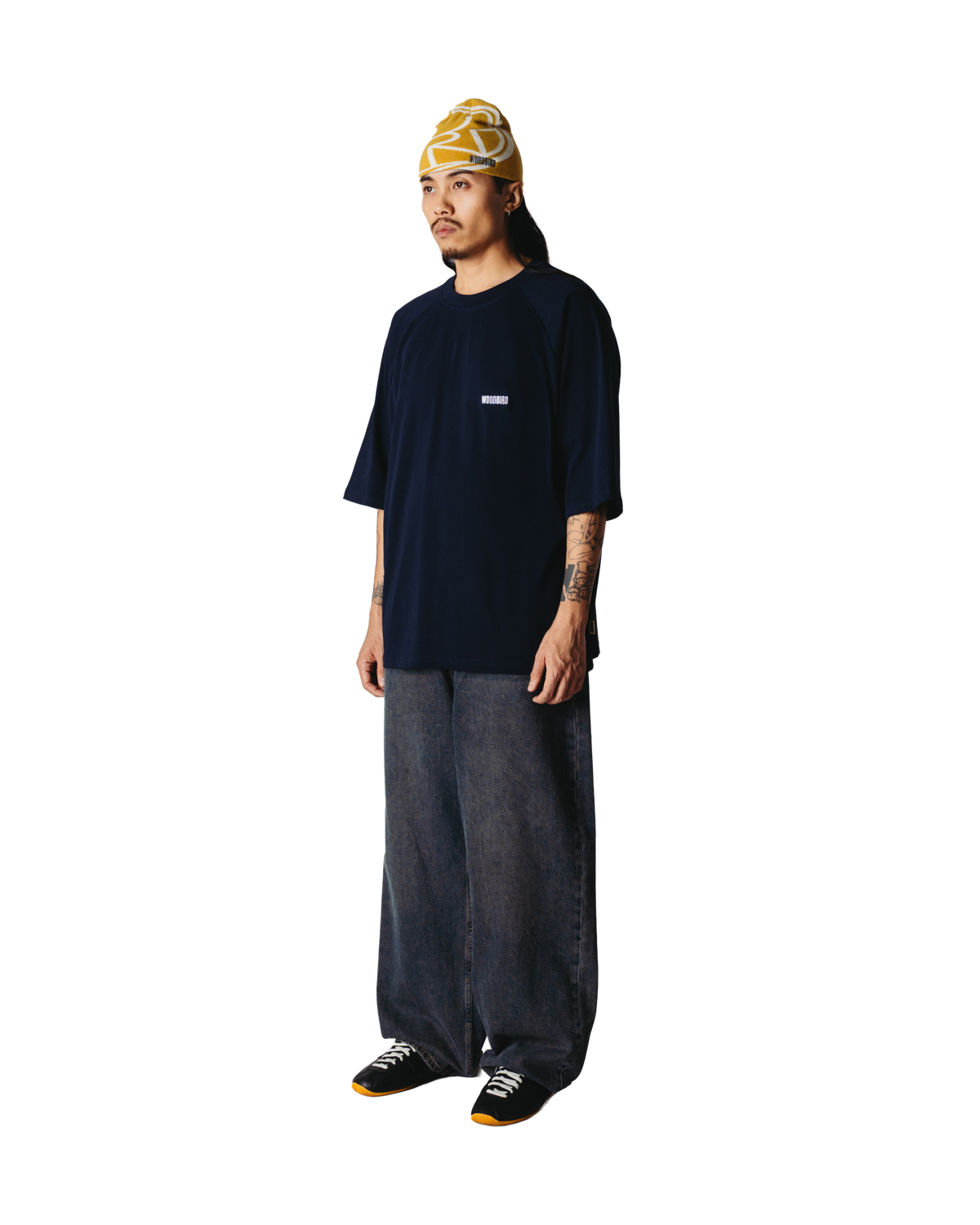 Woodbird WBBlake HK Home Tee T-Shirts Dark Navy