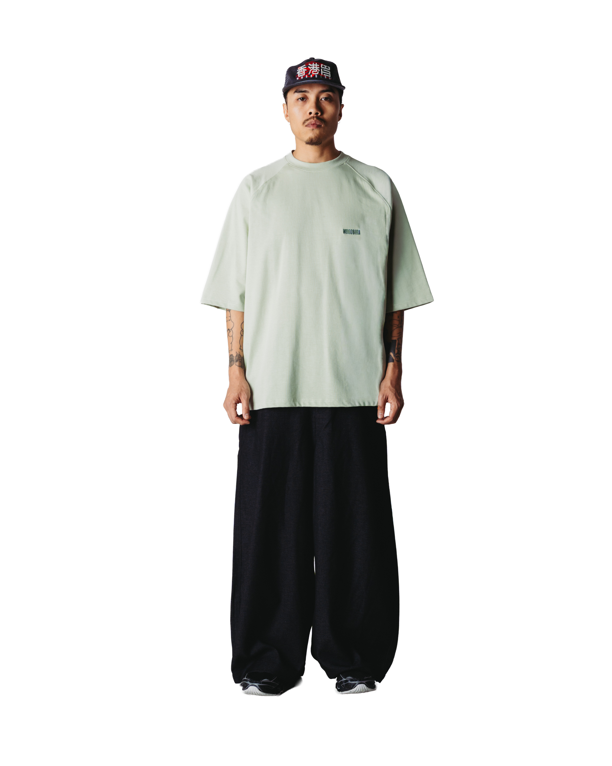 Woodbird WBBlake HK Home Tee T-Shirts Dusty Green