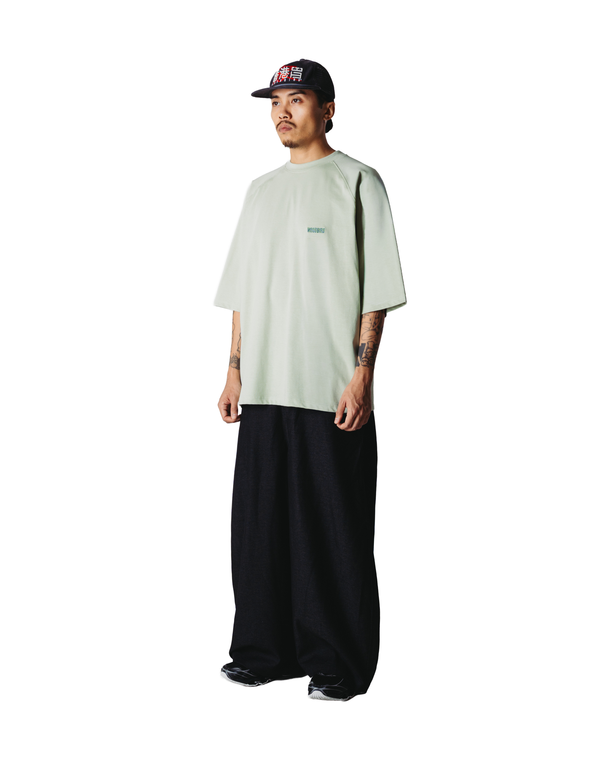Woodbird WBBlake HK Home Tee T-Shirts Dusty Green