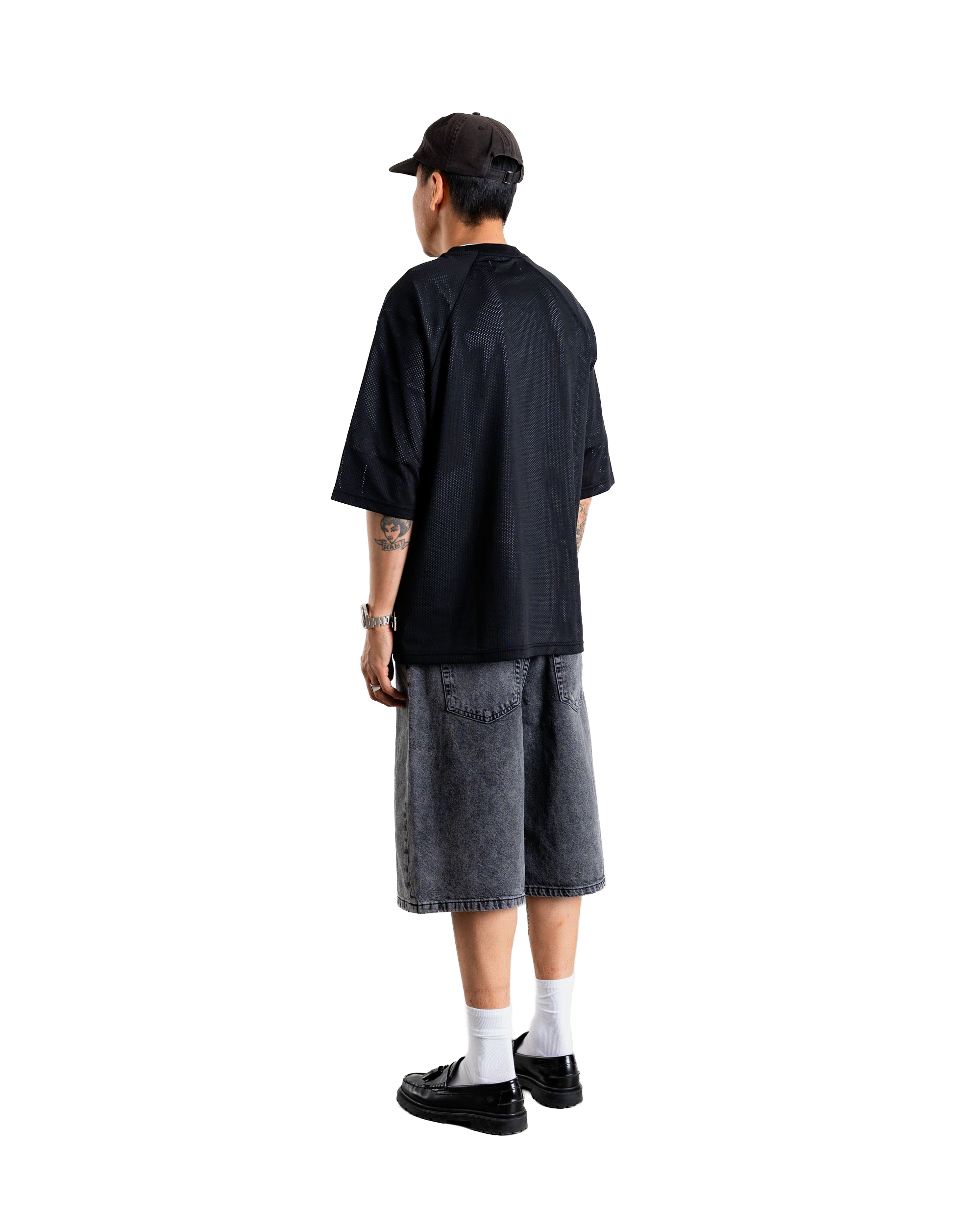 Woodbird WBBlake Mesh Tee T-Shirts Black