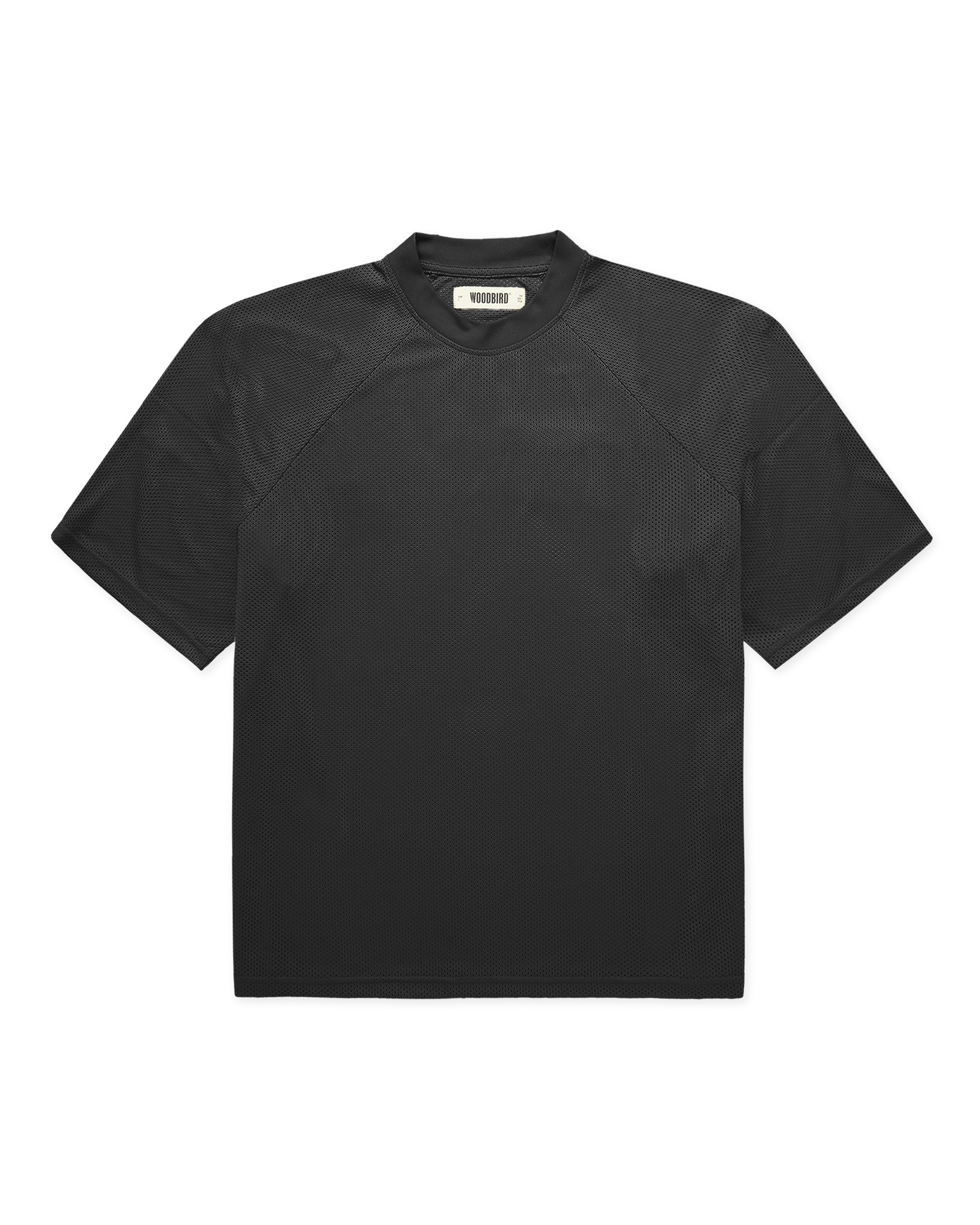 Woodbird WBBlake Mesh Tee T-Shirts Black