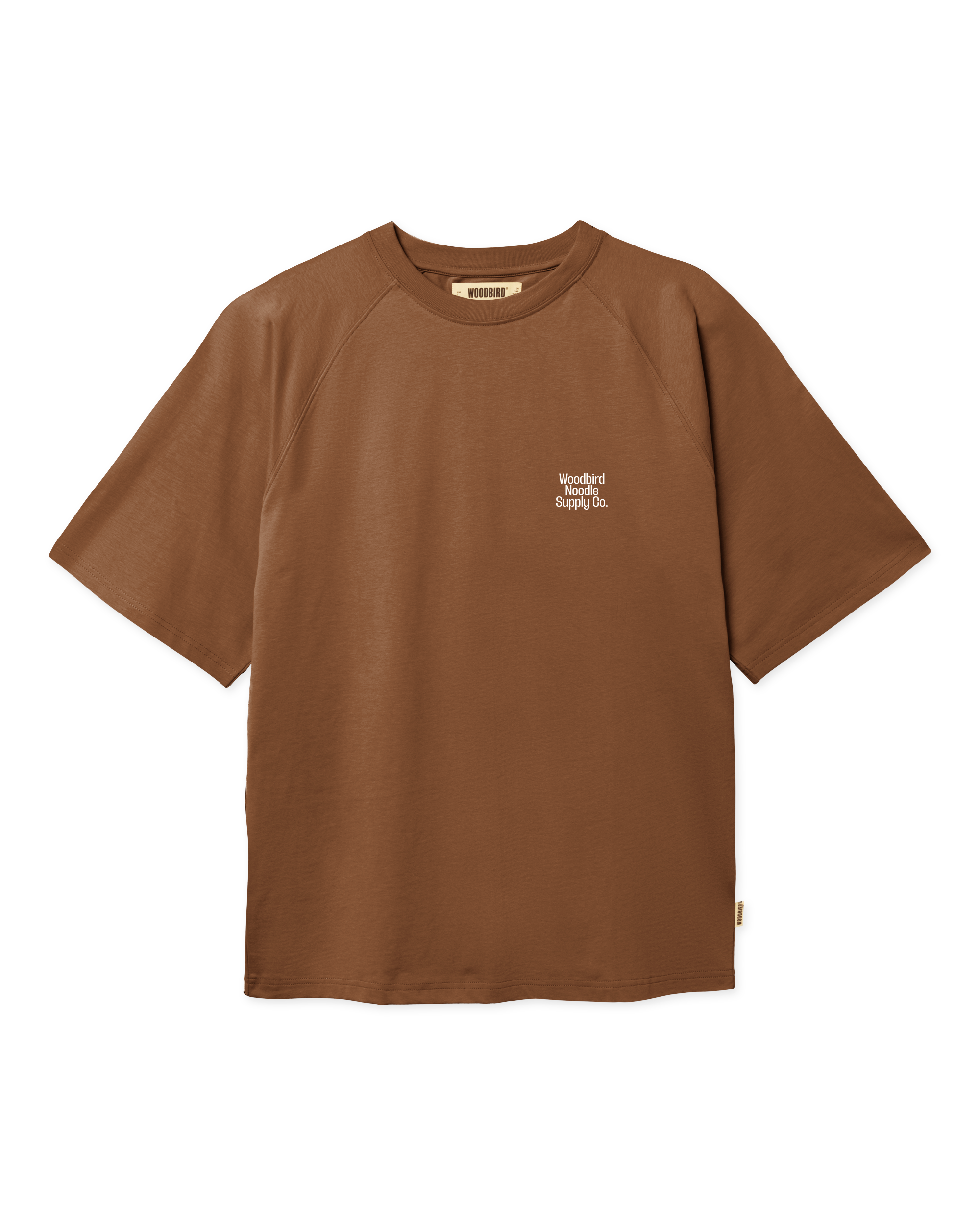 Woodbird WBBlake Supply Tee T-Shirts Mid Brown