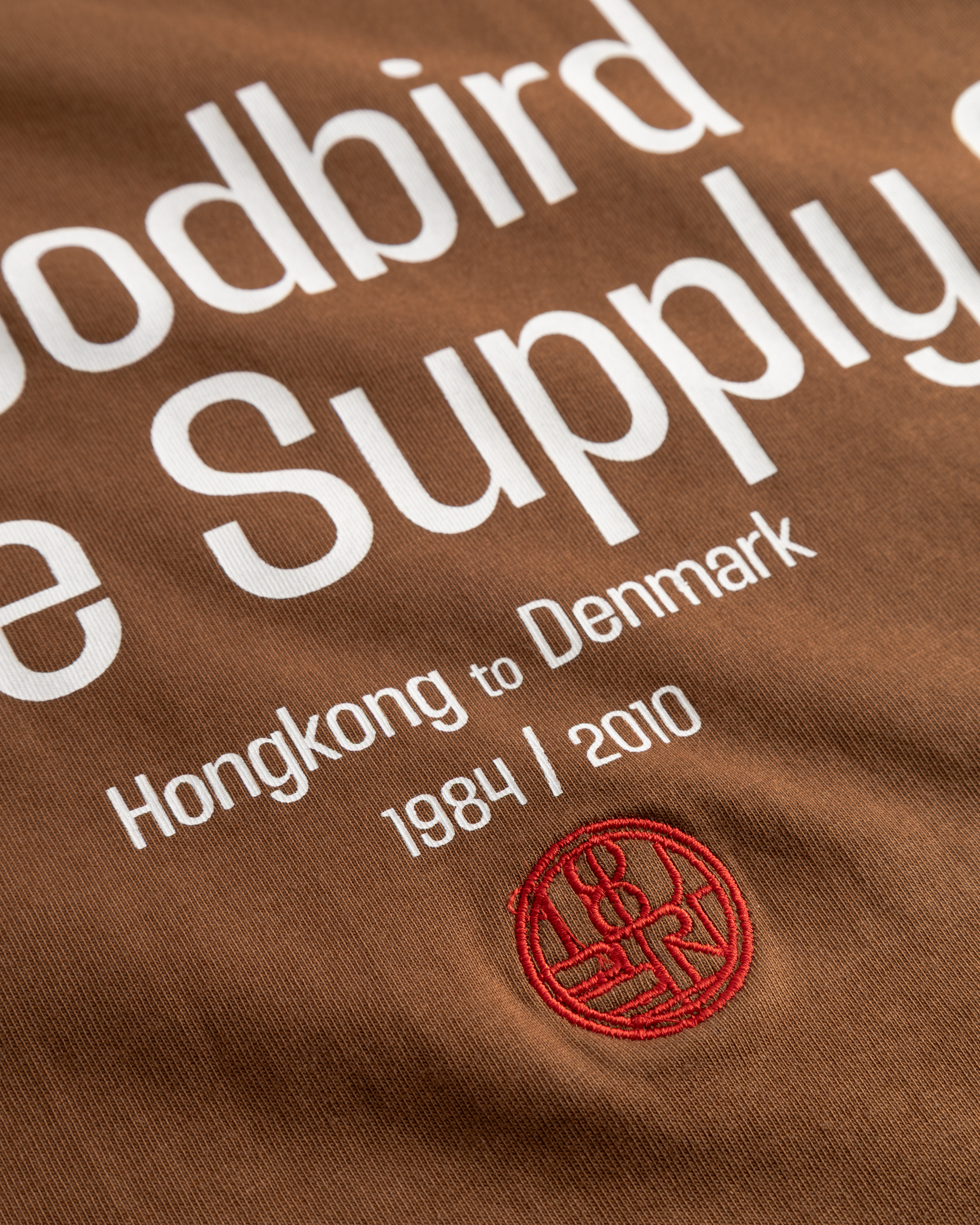 Woodbird WBBlake Supply Tee T-Shirts Mid Brown