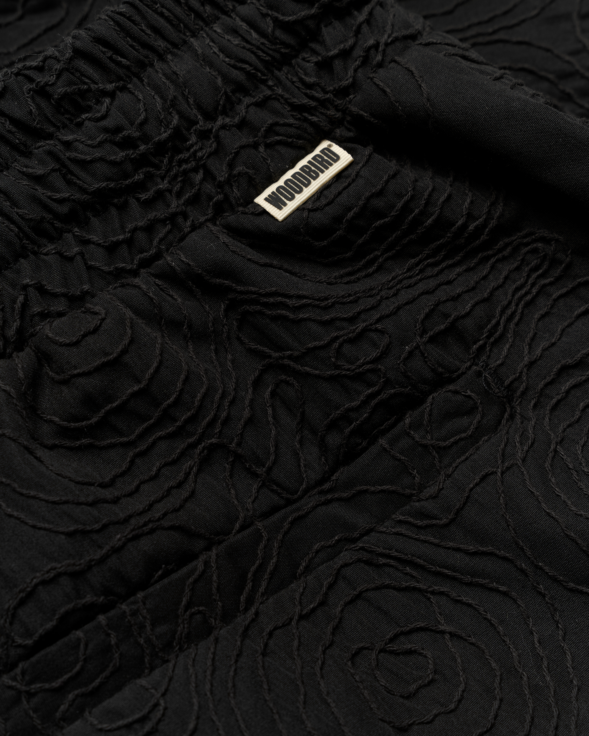 Woodbird WBBommy Embroidery Shorts Shorts Black