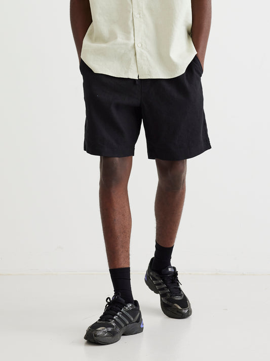 Woodbird WBBommy Linen Shorts Shorts Black