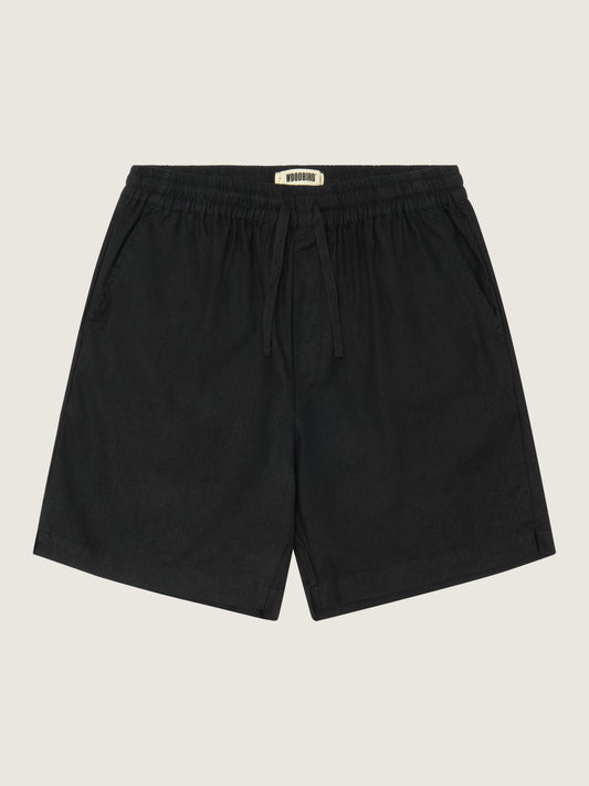 Woodbird WBBommy Linen Shorts Shorts Black