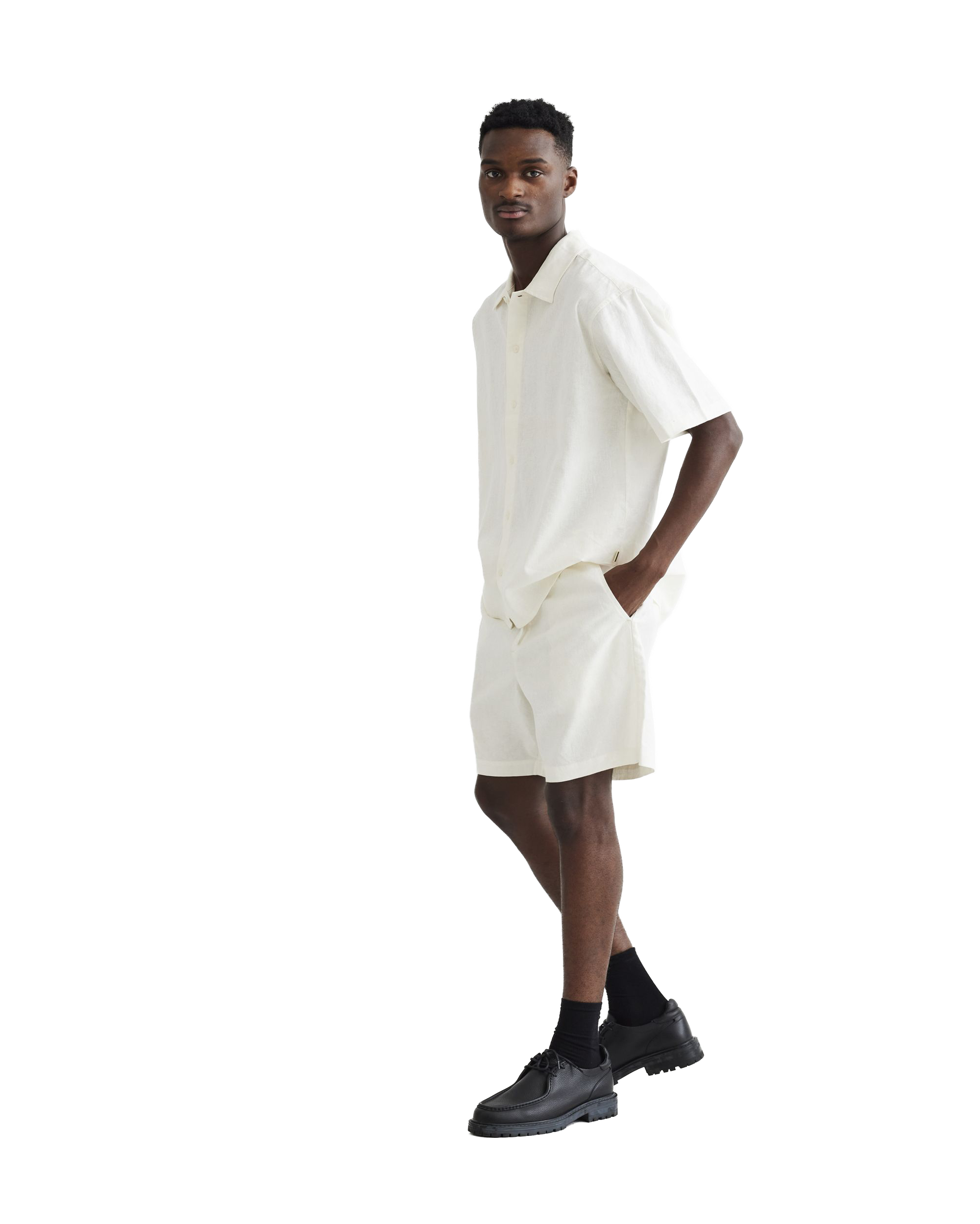 Woodbird WBBommy Linen Shorts Shorts Off White