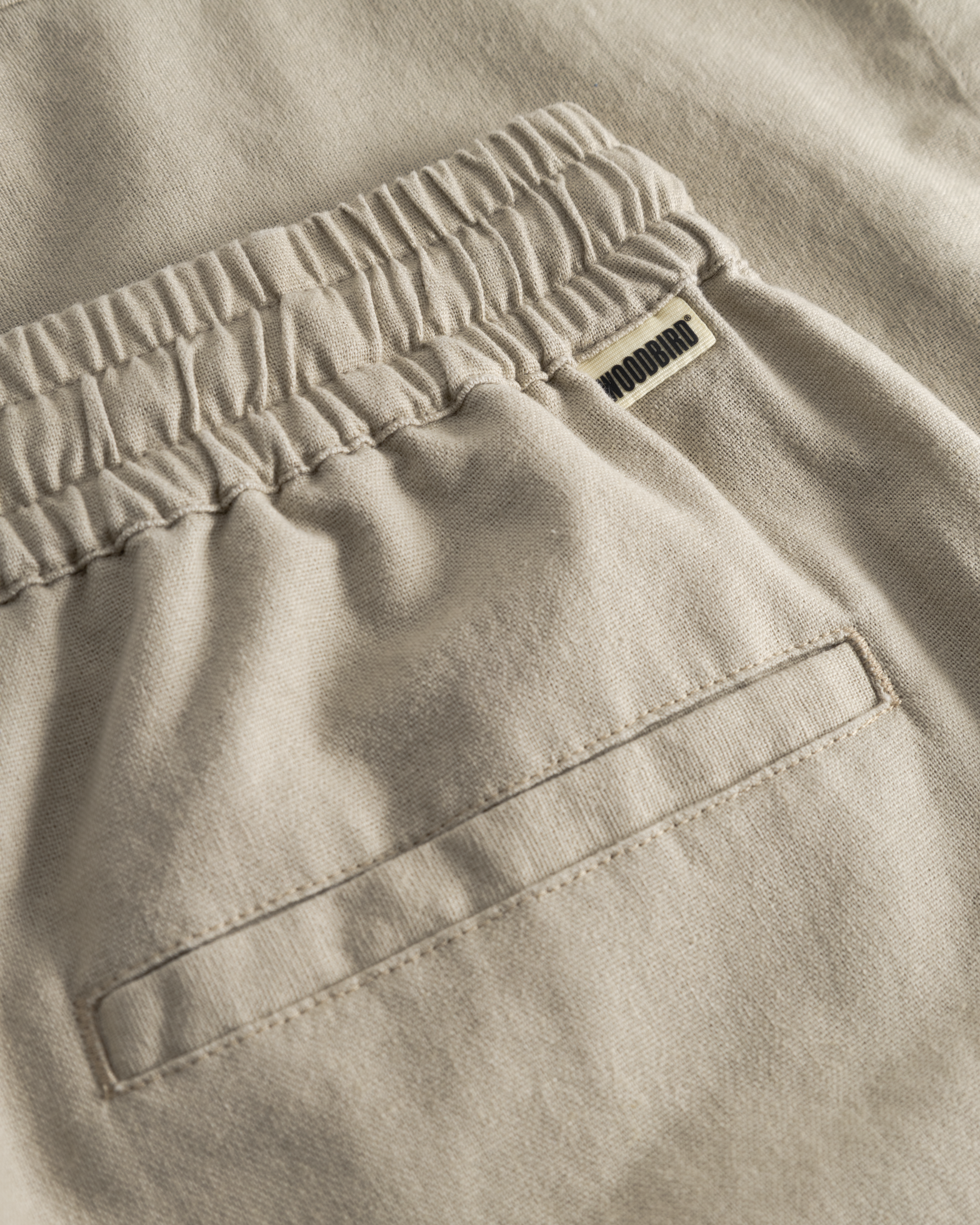 Woodbird WBBommy Linen Shorts Shorts Stone